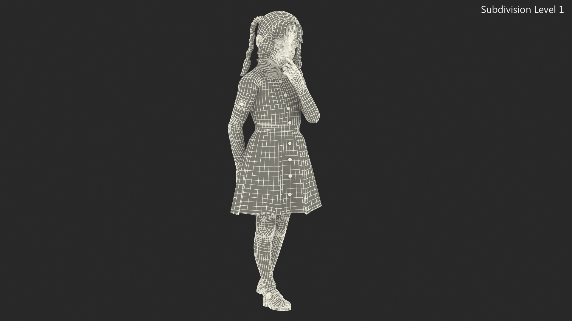 3D model Child Girl