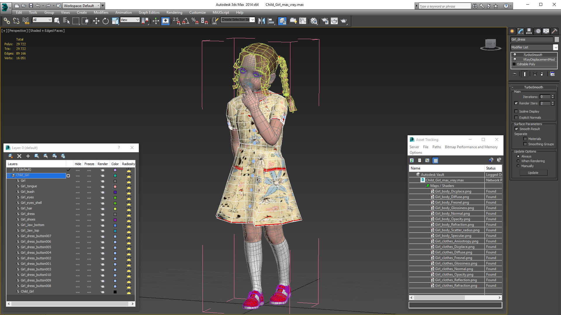 3D model Child Girl