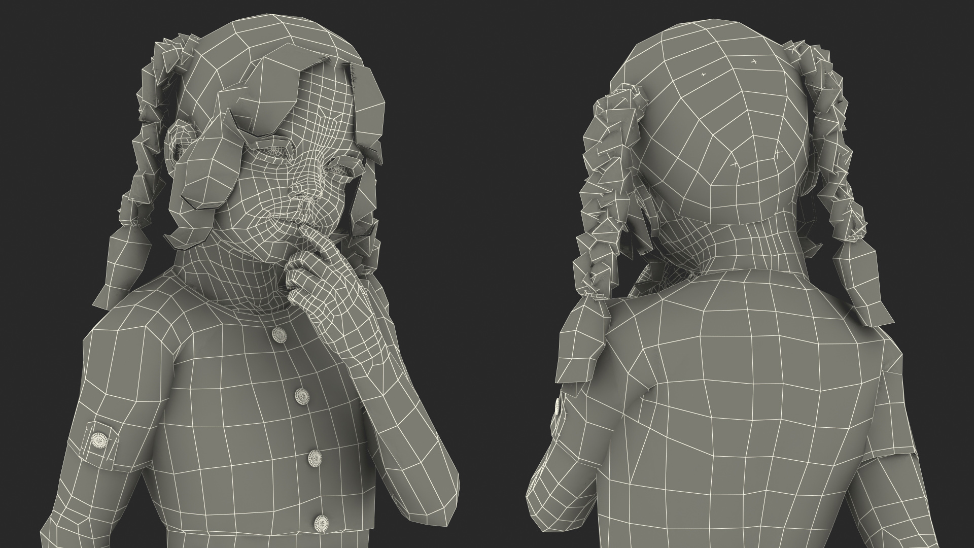 3D model Child Girl