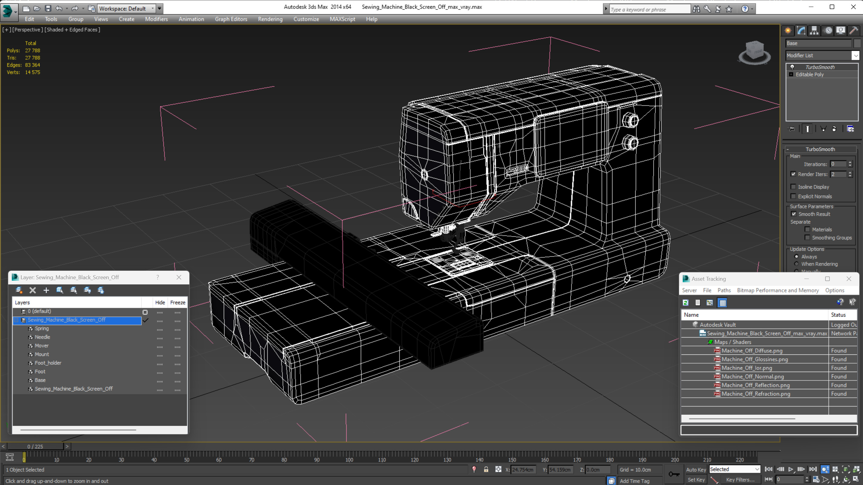 3D Sewing Machine Black Screen Off