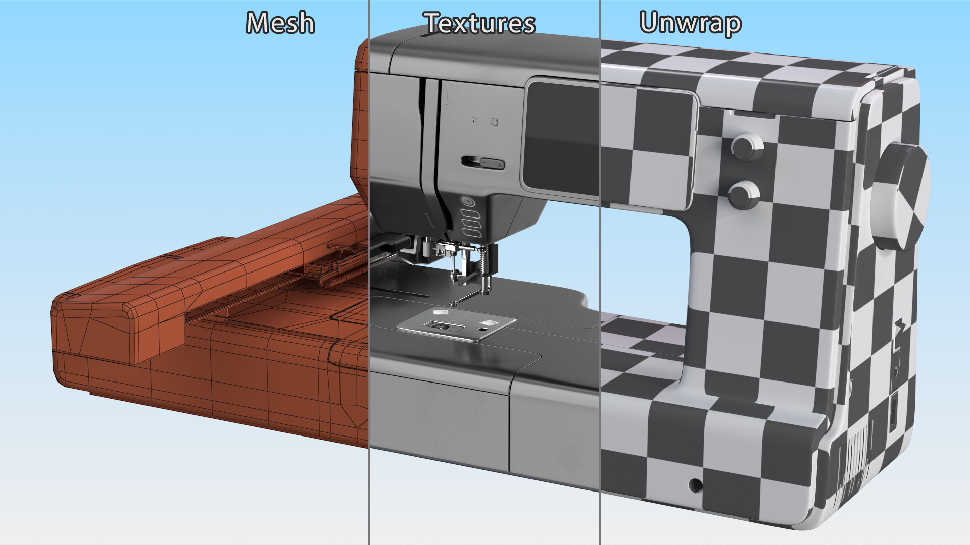 3D Sewing Machine Black Screen Off