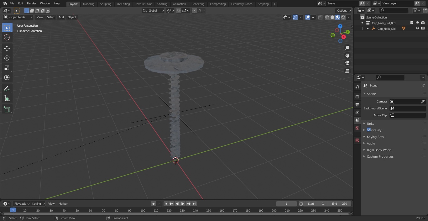 3D Cap Nails Old model