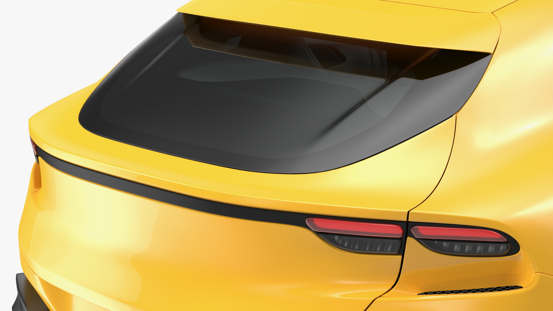Extreme Crossover Sports Car Yellow Rigged 3D