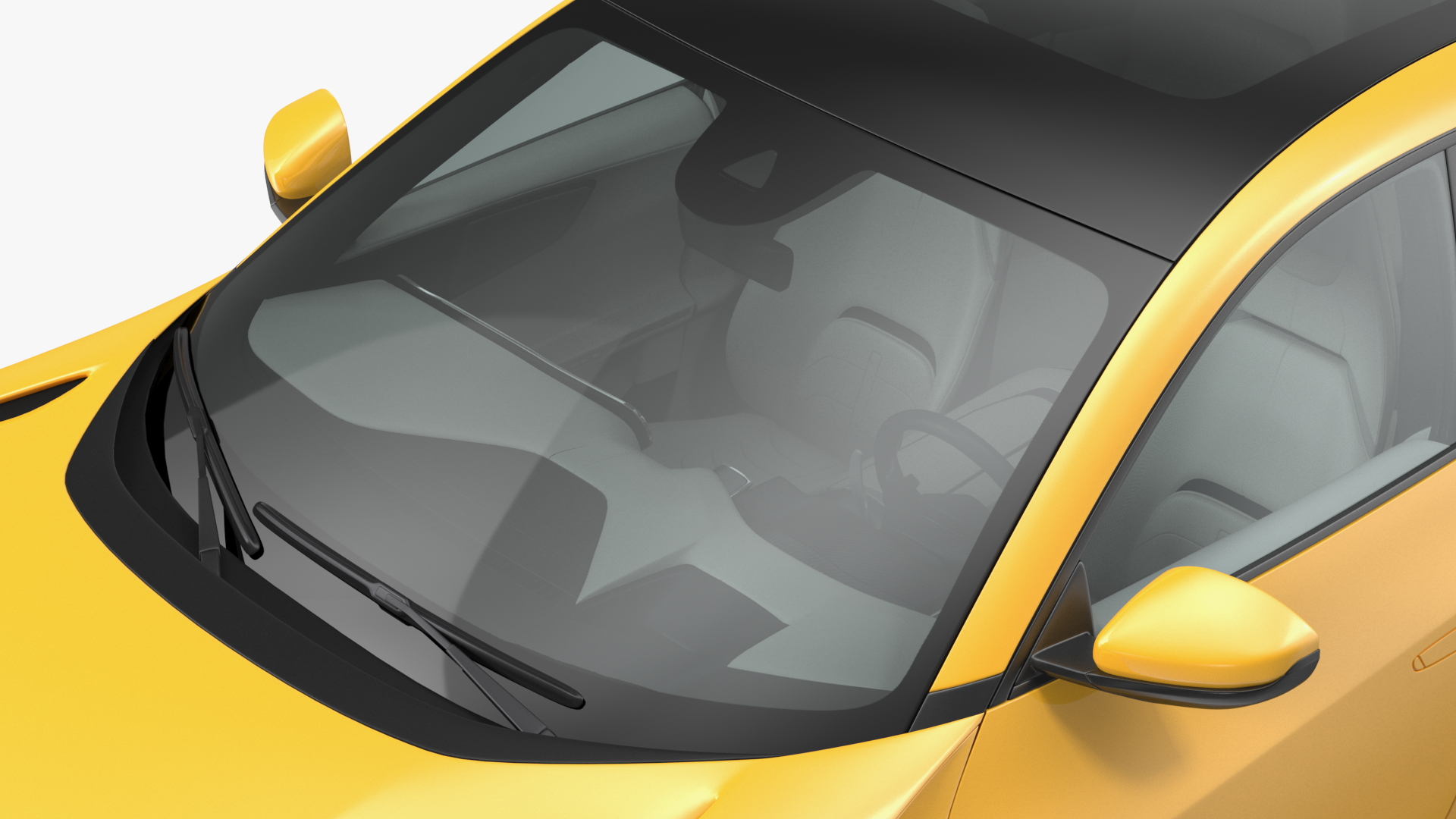 Extreme Crossover Sports Car Yellow Rigged 3D