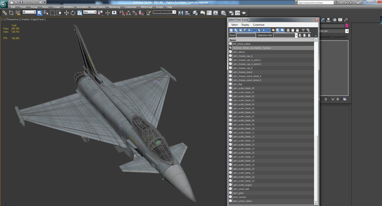 Fighter Eurofighter Typhoon 3D