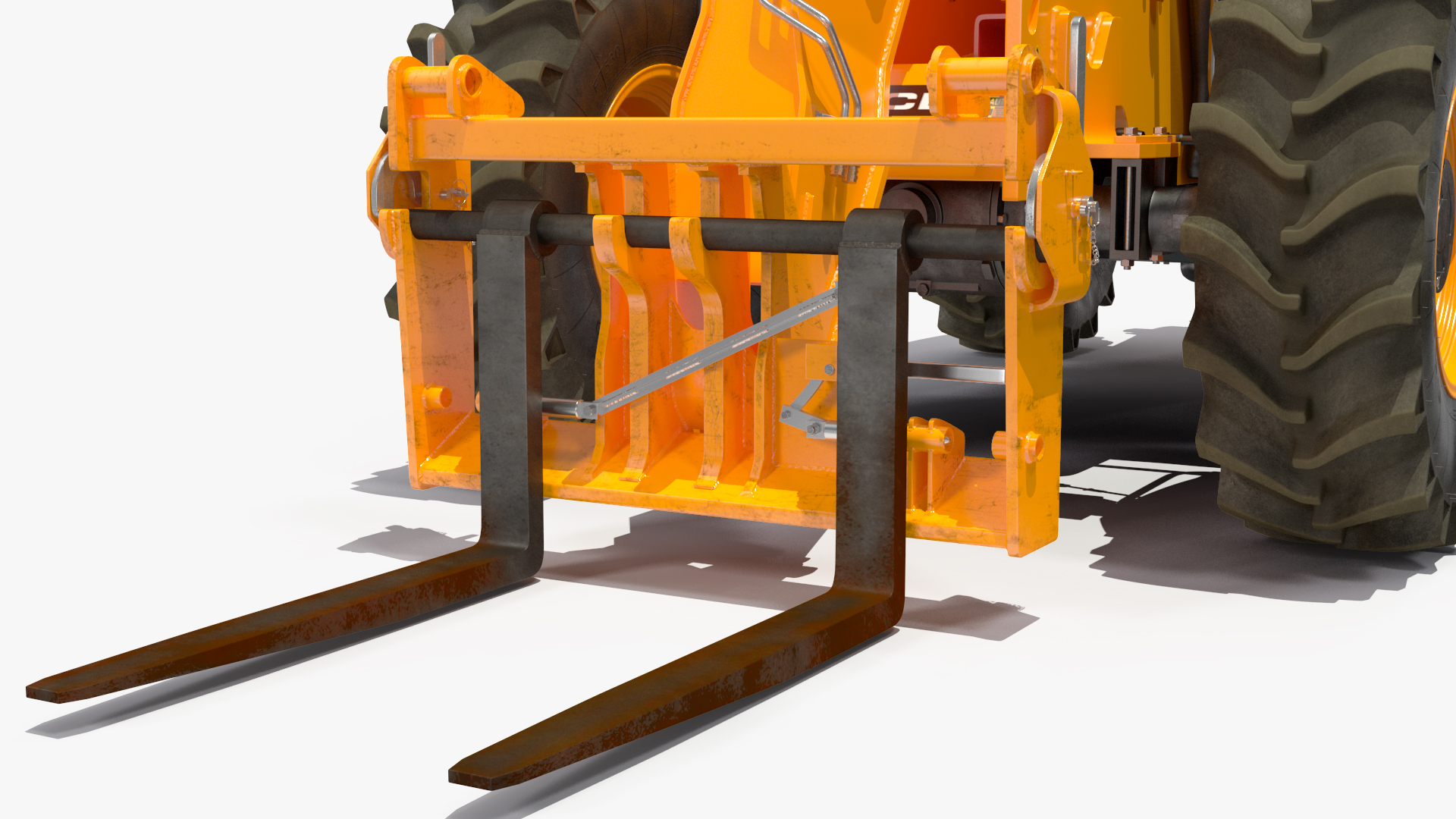 3D model Telescopic Handler JCB 535-95 Rigged for Cinema 4D
