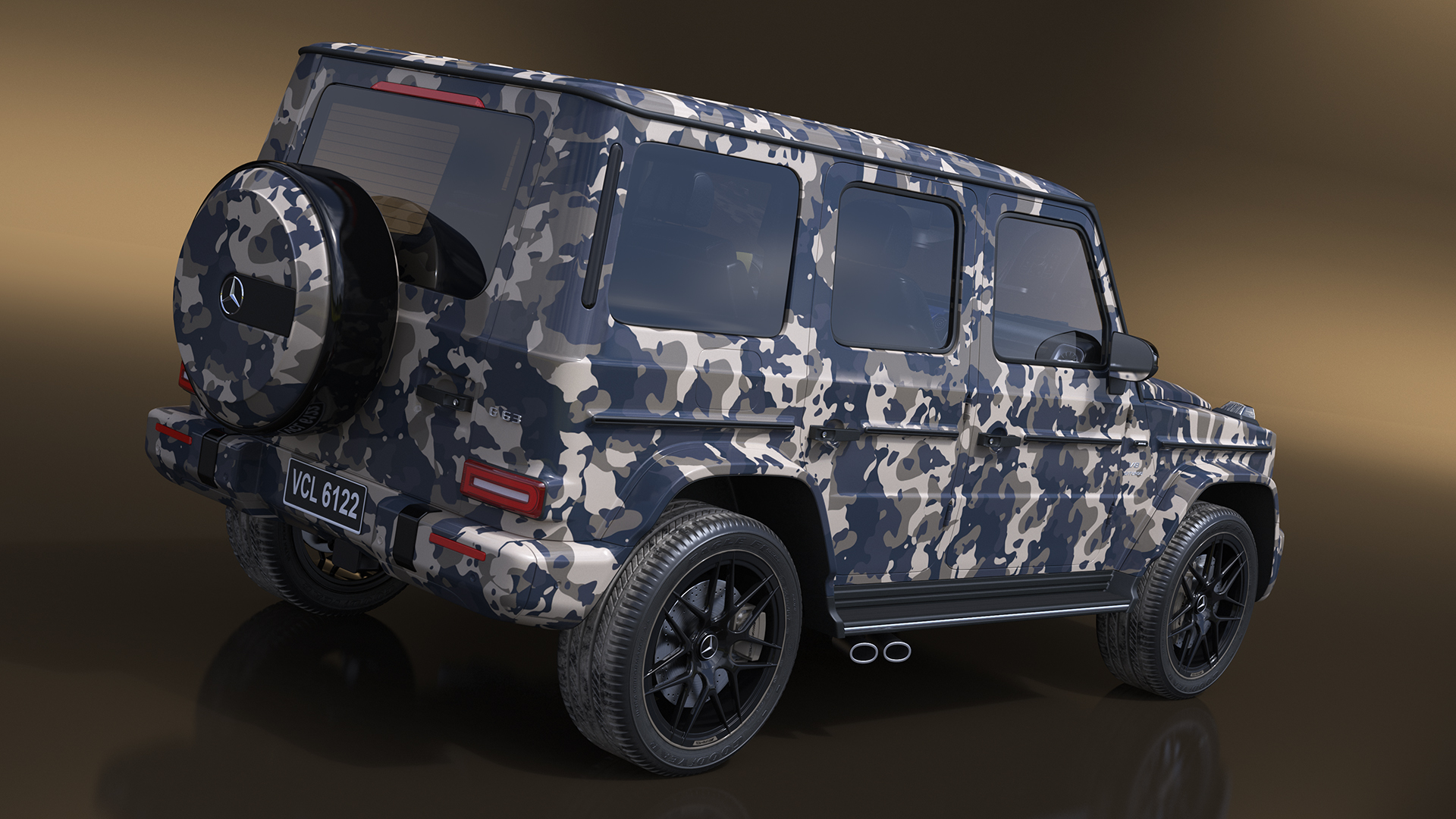 Mercedes-Benz G63 AMG 2019 Camouflage 3D