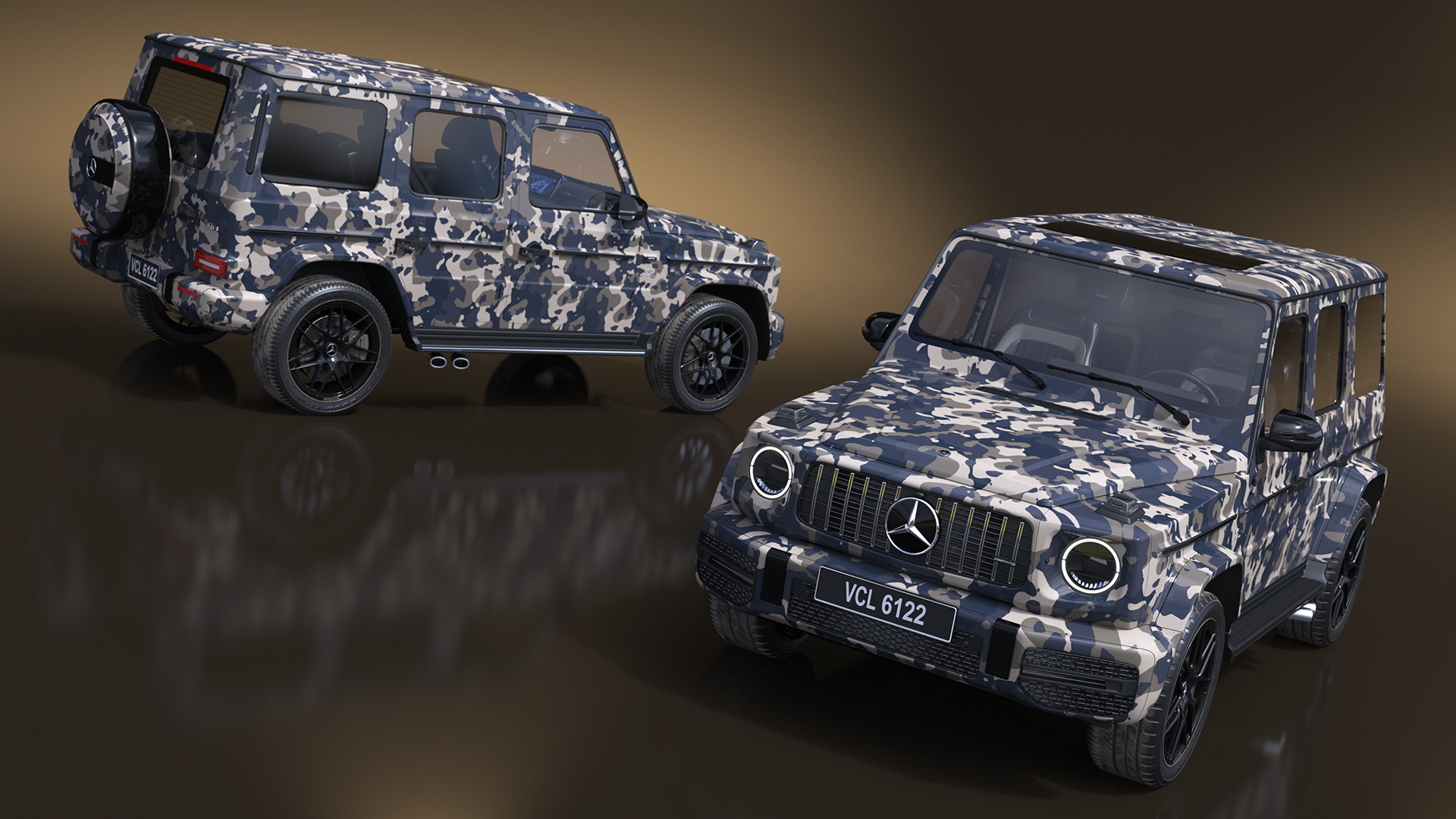 Mercedes-Benz G63 AMG 2019 Camouflage 3D