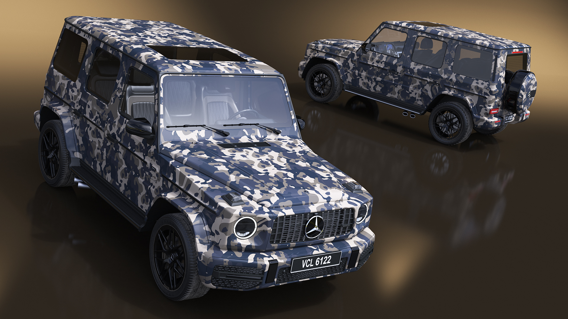 Mercedes-Benz G63 AMG 2019 Camouflage 3D
