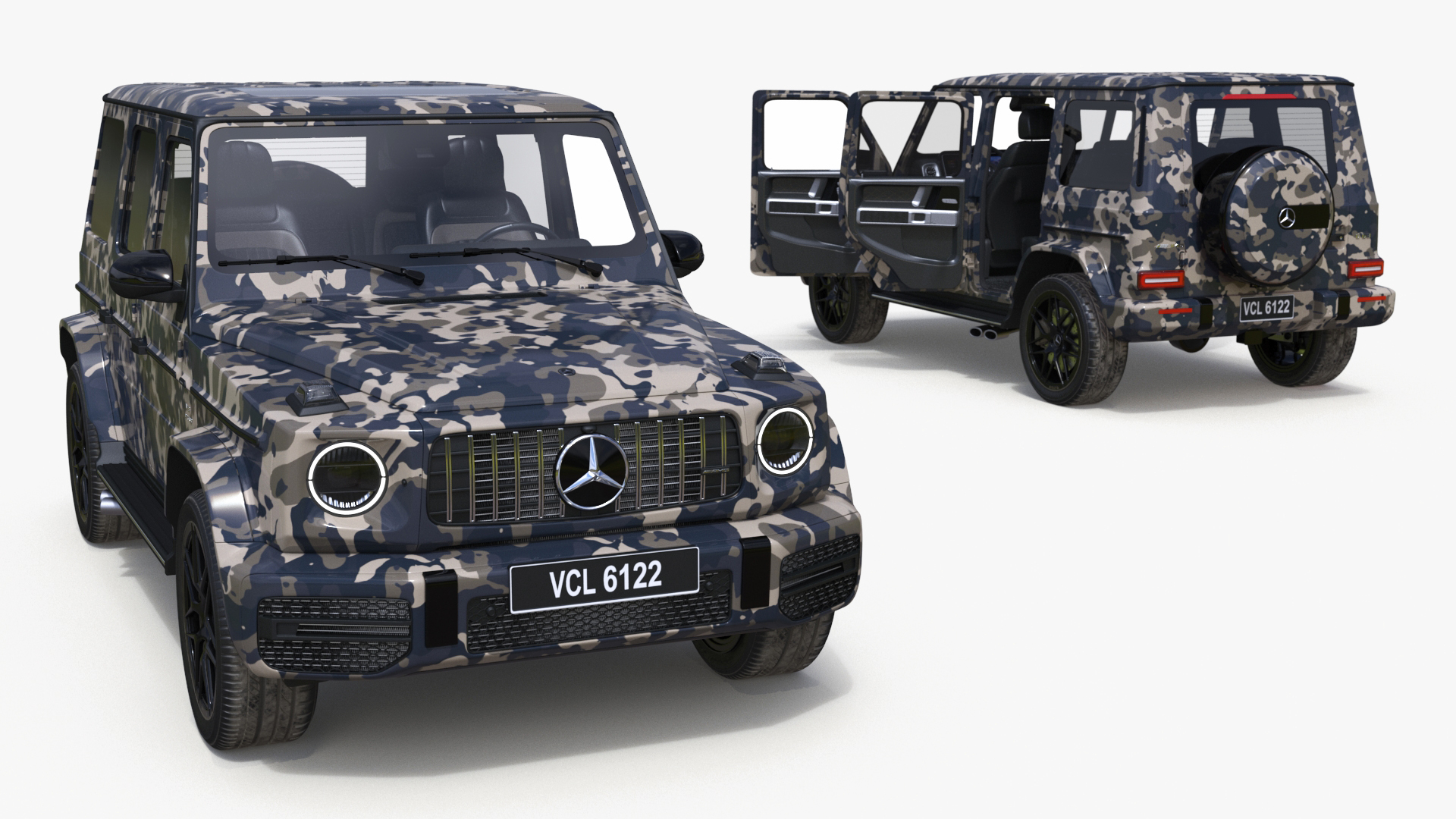 Mercedes-Benz G63 AMG 2019 Camouflage 3D