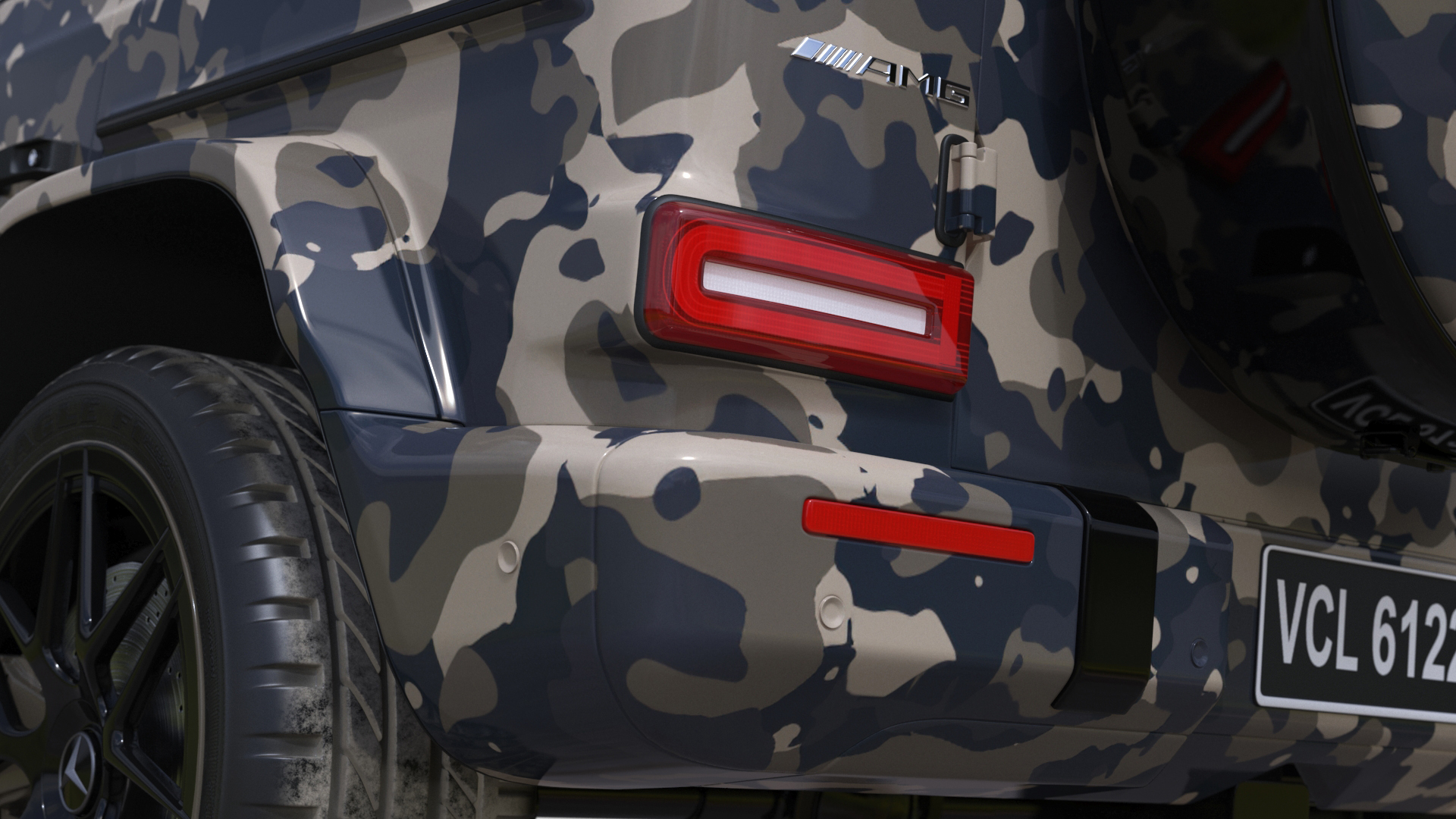 Mercedes-Benz G63 AMG 2019 Camouflage 3D