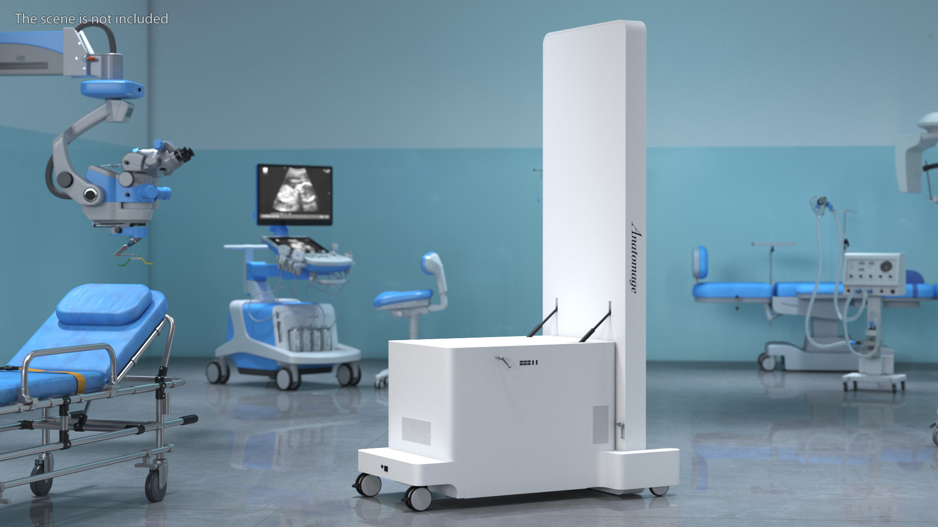 Vertical Interactive Table Display Human Device 3D