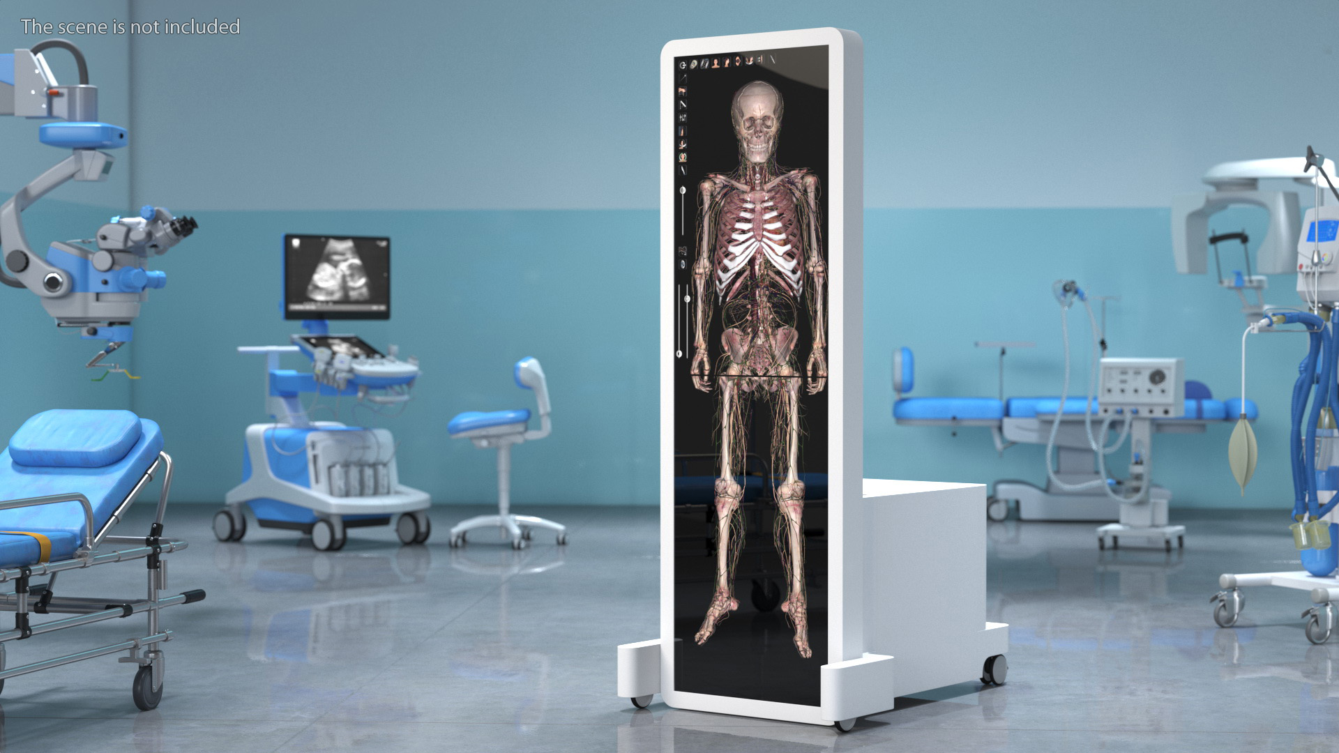 Vertical Interactive Table Display Human Device 3D