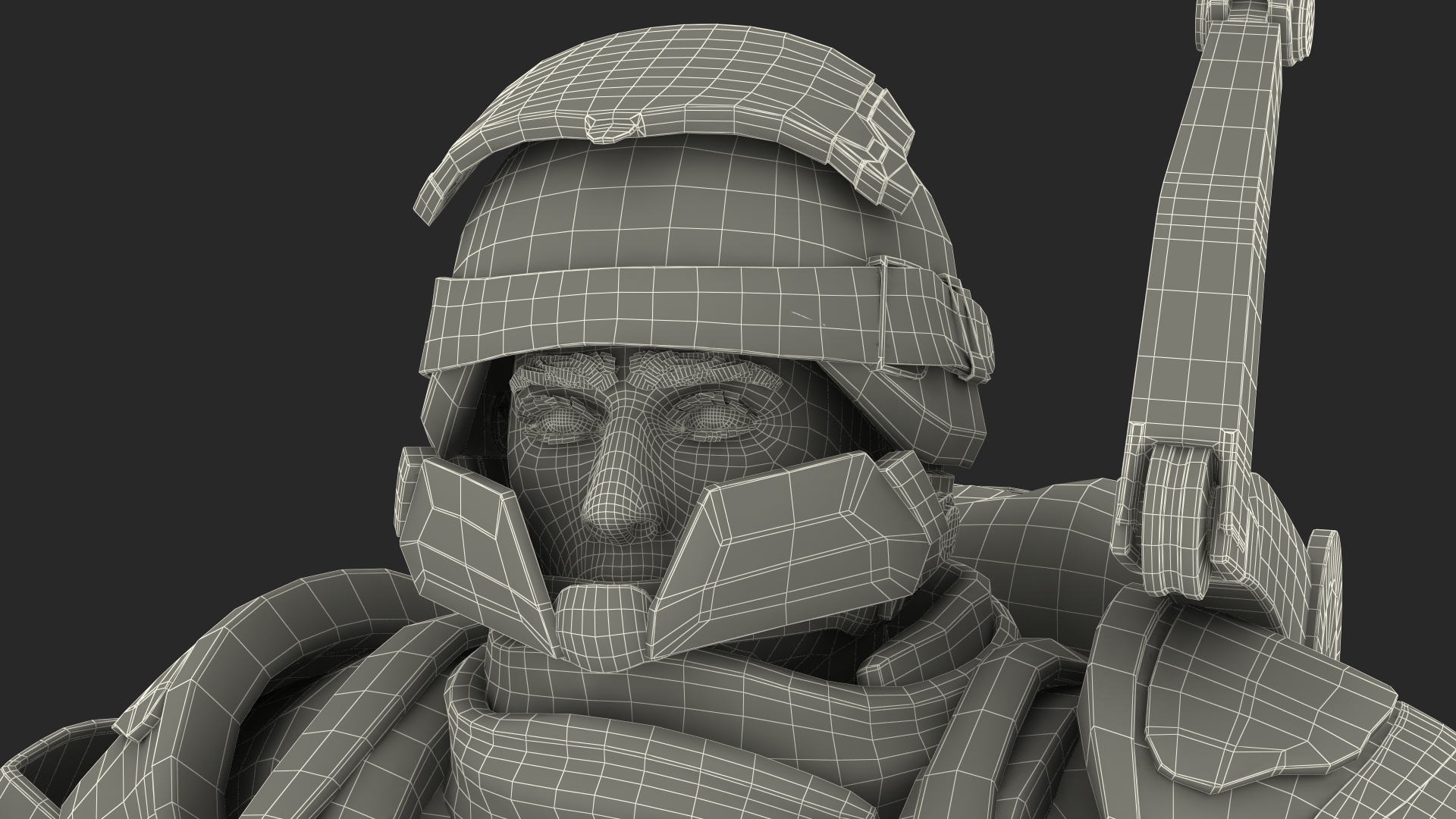 Future Soldier Walking Pose 3D