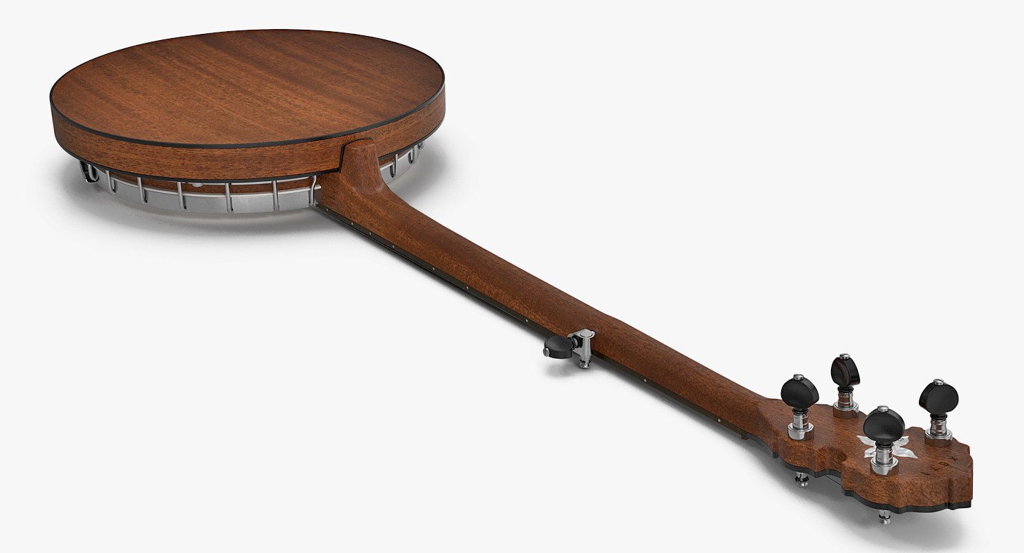 3D Vintage Banjo model