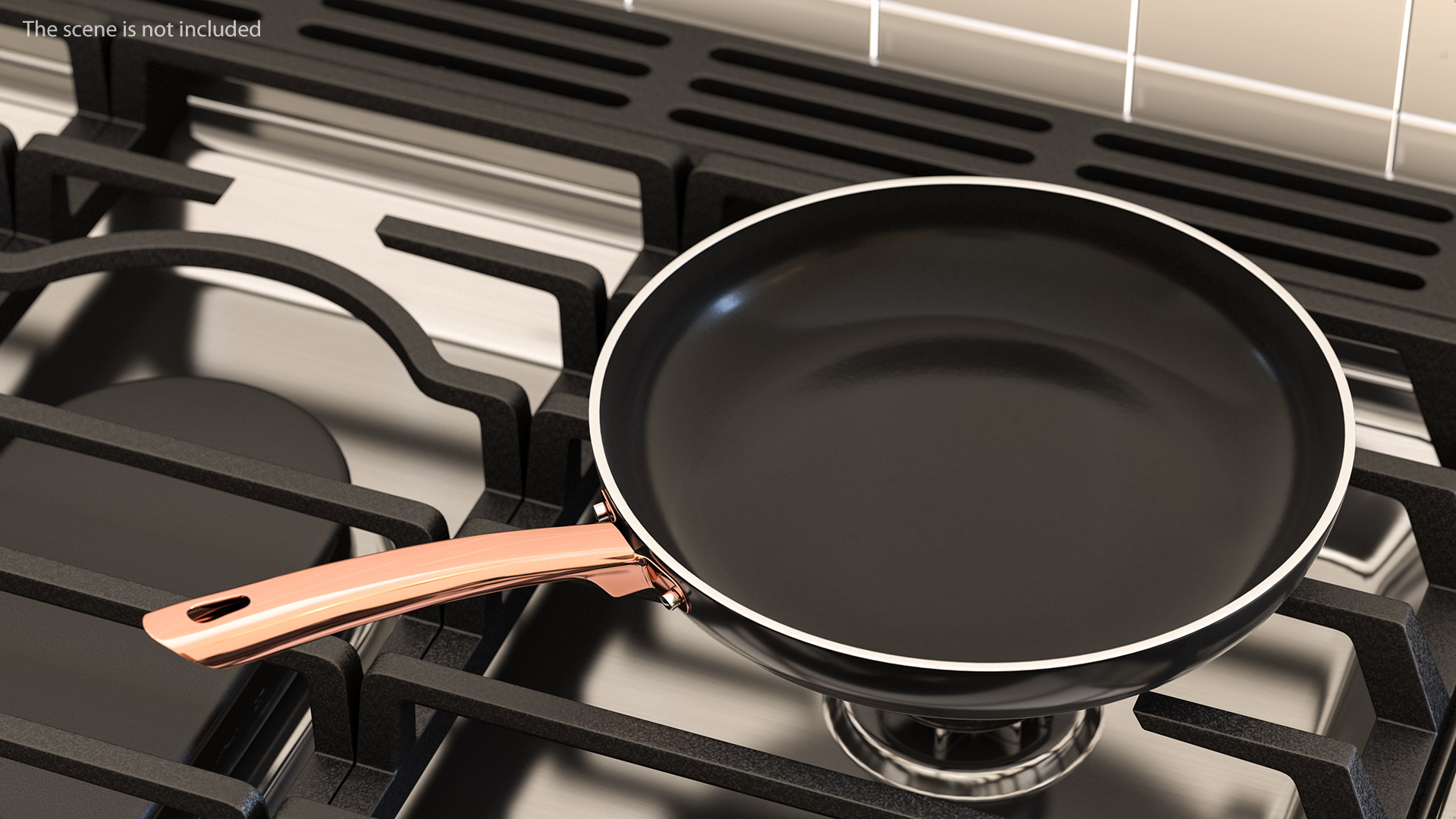 3D model Tower Frying Pan Set