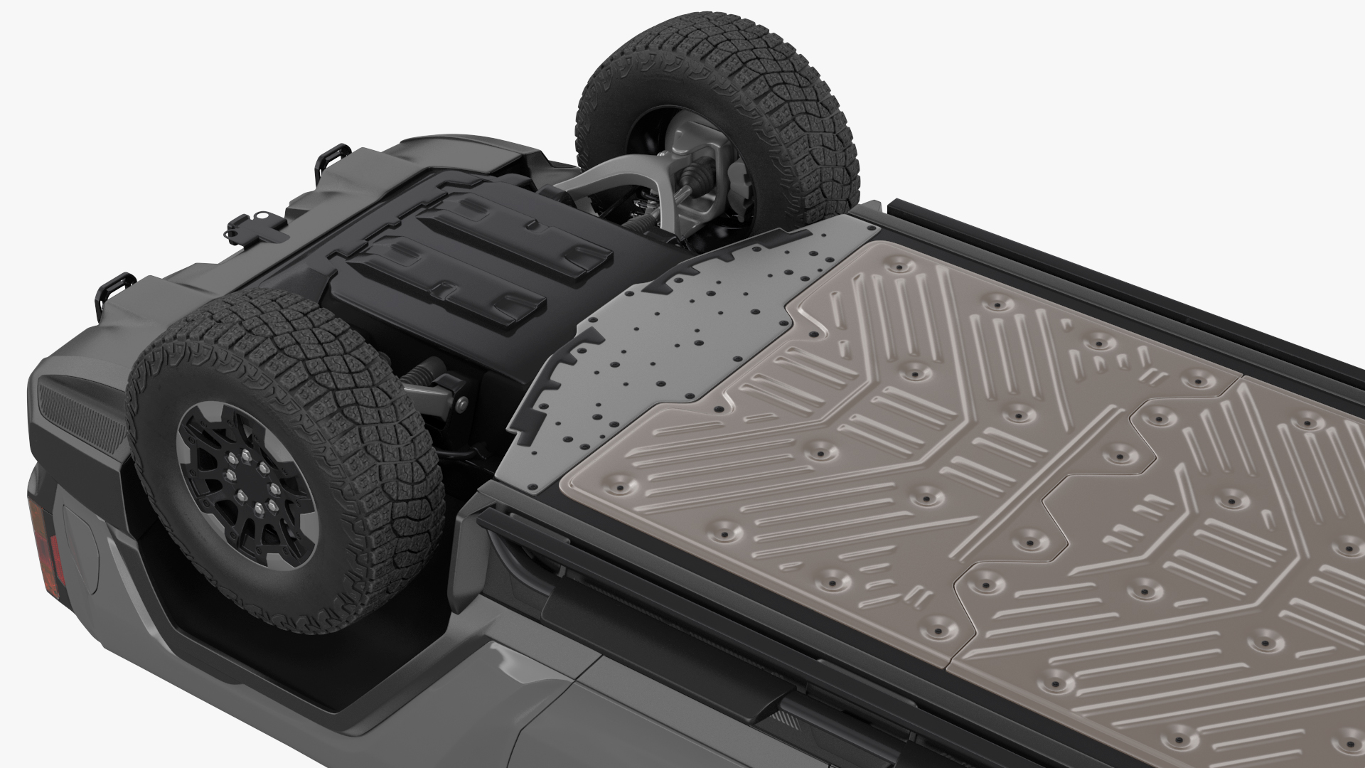 Electric Pickup Truck Simple Interior 3D