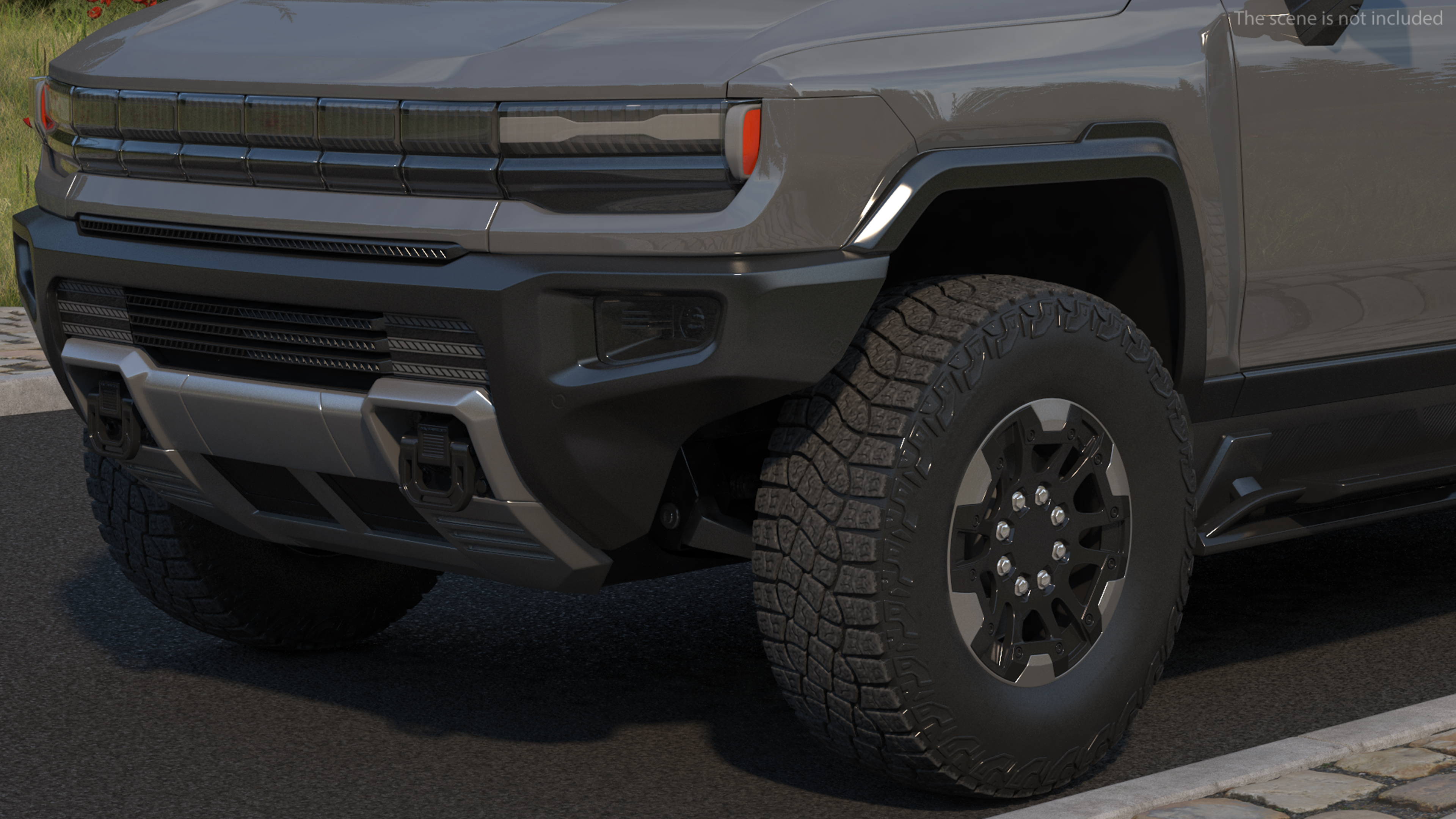 Electric Pickup Truck Simple Interior 3D