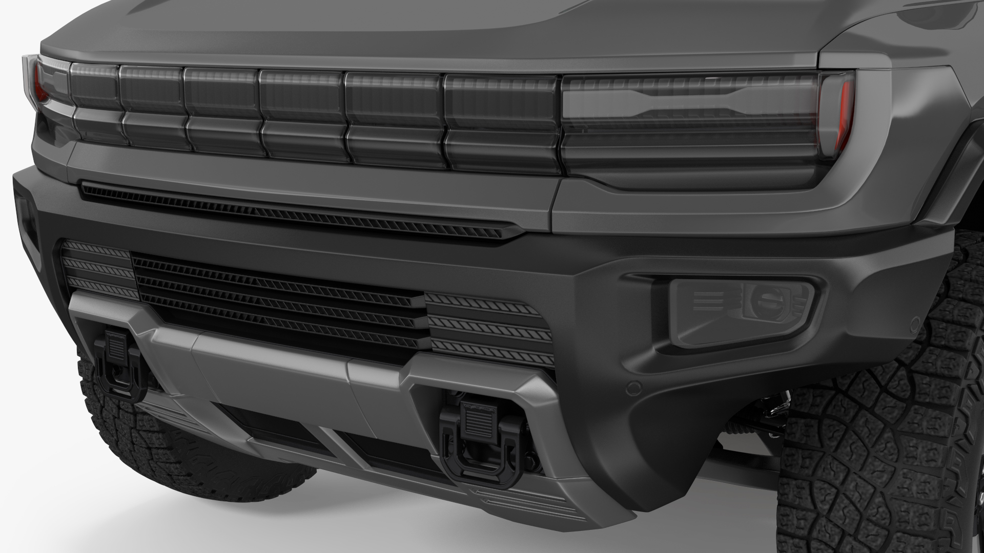 Electric Pickup Truck Simple Interior 3D