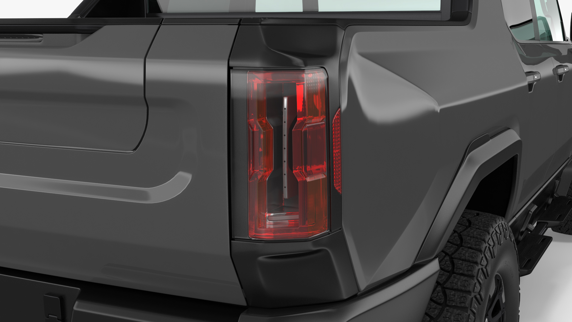 Electric Pickup Truck Simple Interior 3D