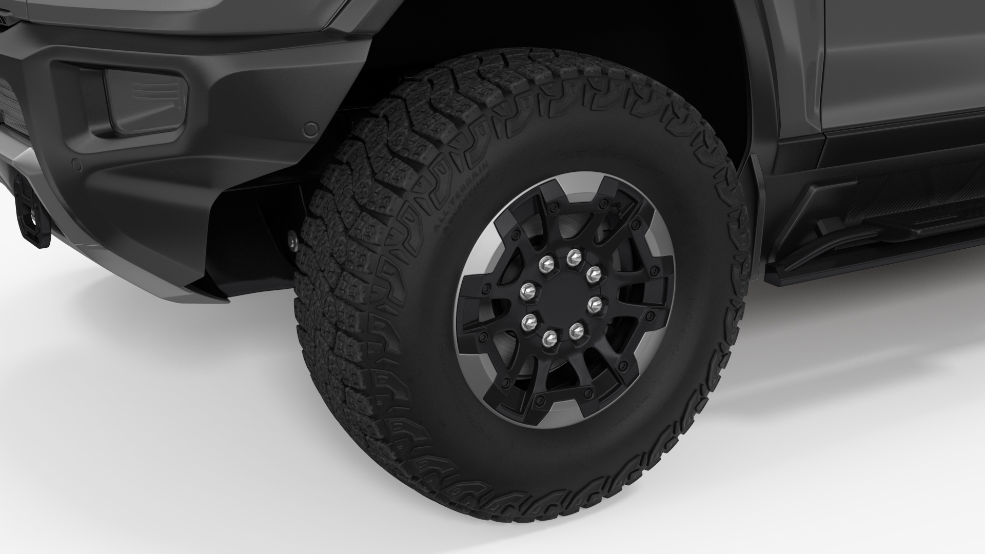 Electric Pickup Truck Simple Interior 3D