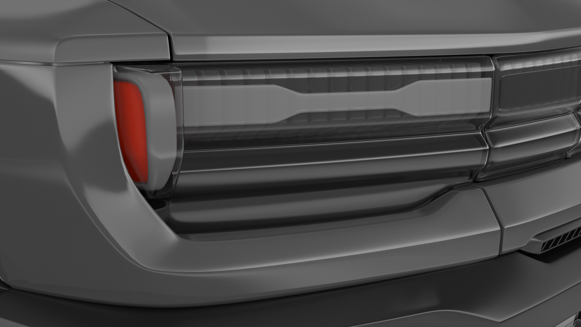 Electric Pickup Truck Simple Interior 3D