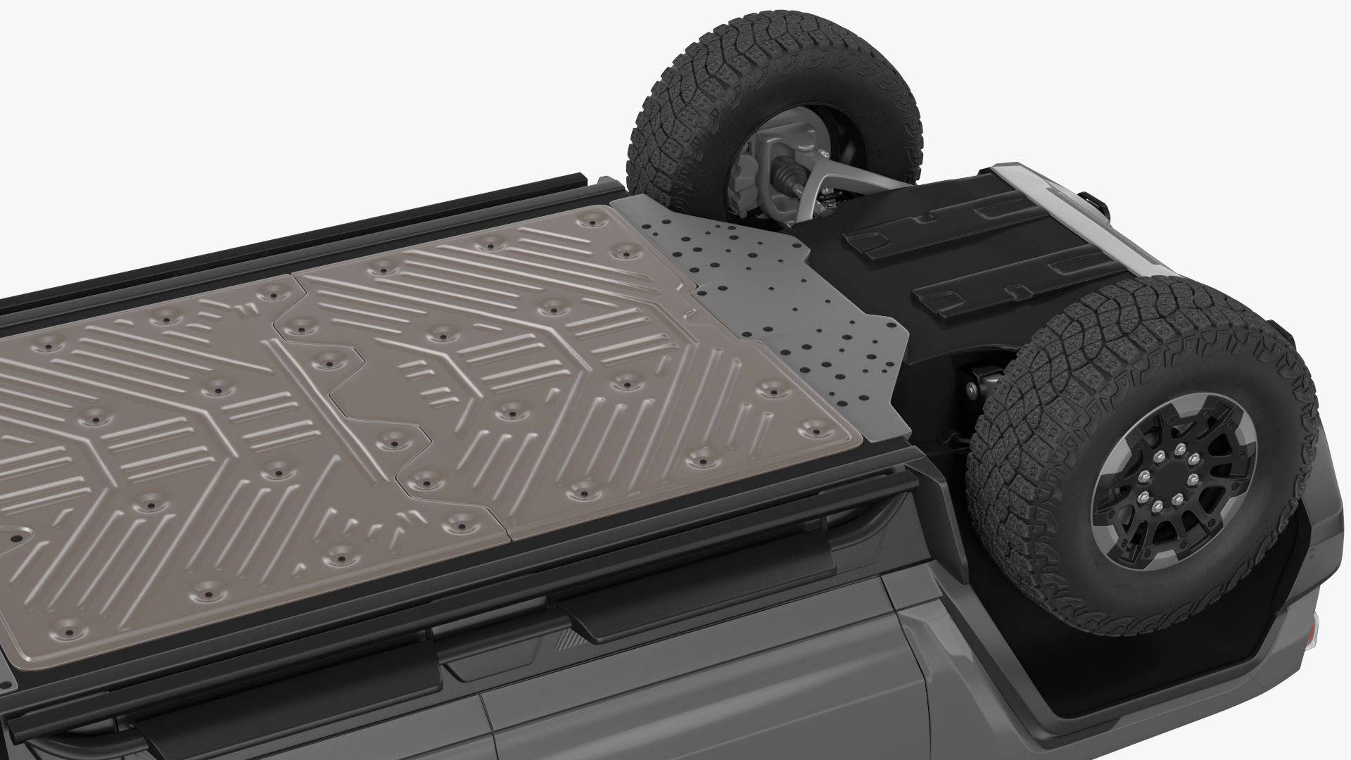 Electric Pickup Truck Simple Interior 3D