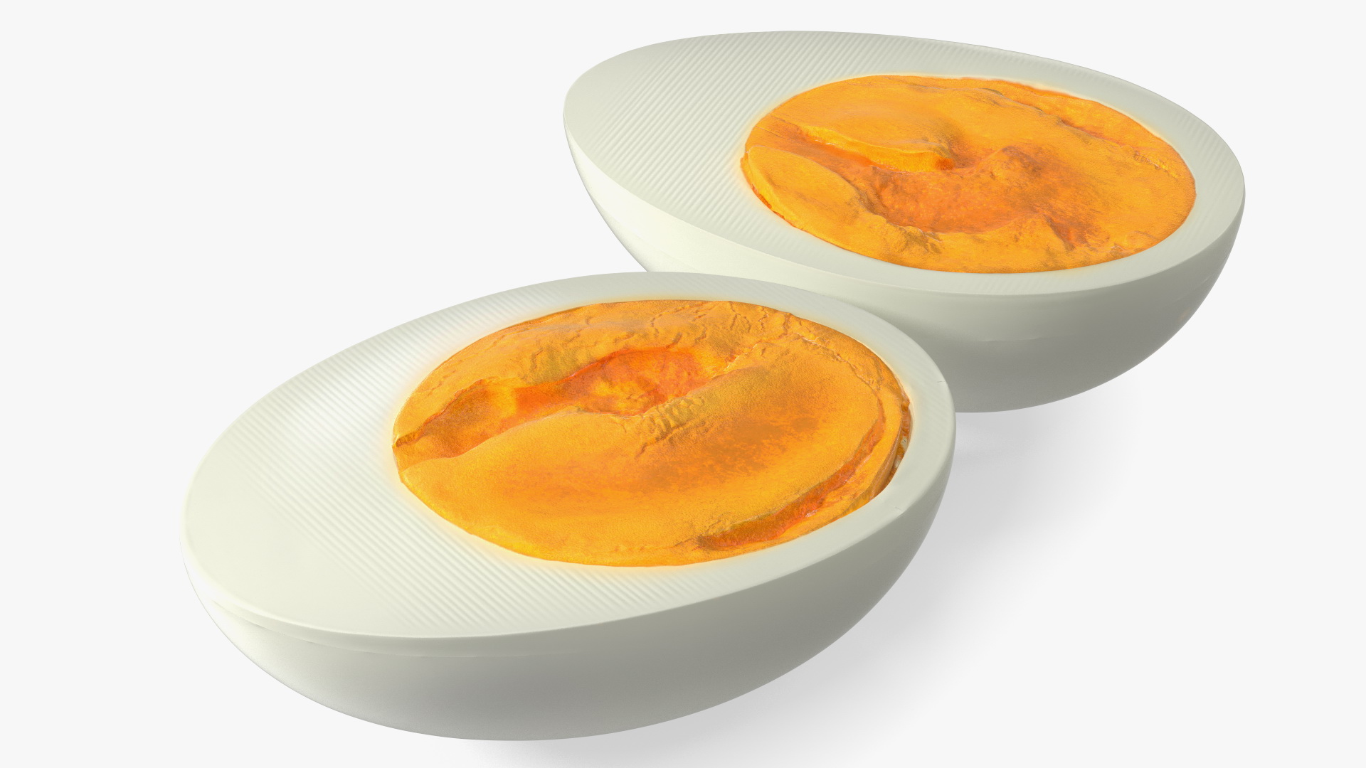 Hard Boiled Egg Halves 3D