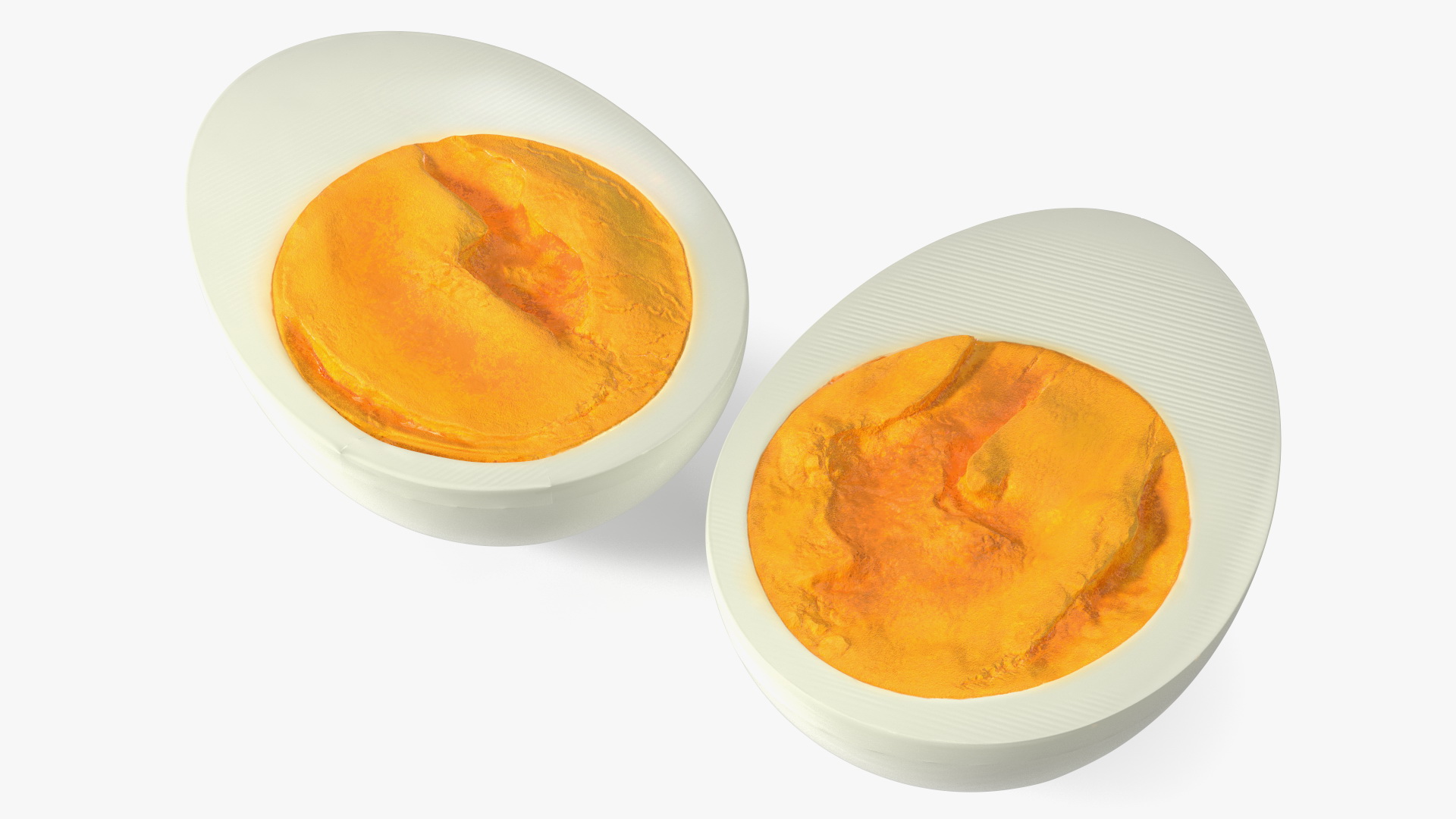 Hard Boiled Egg Halves 3D