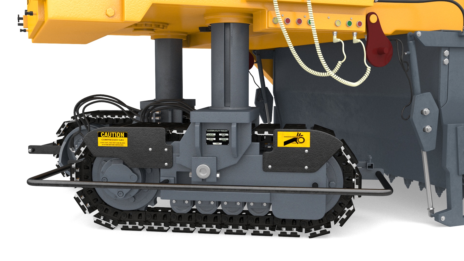 3D Road Milling Machine Loads Milled Asphalt into the Dump Truck Rigged model