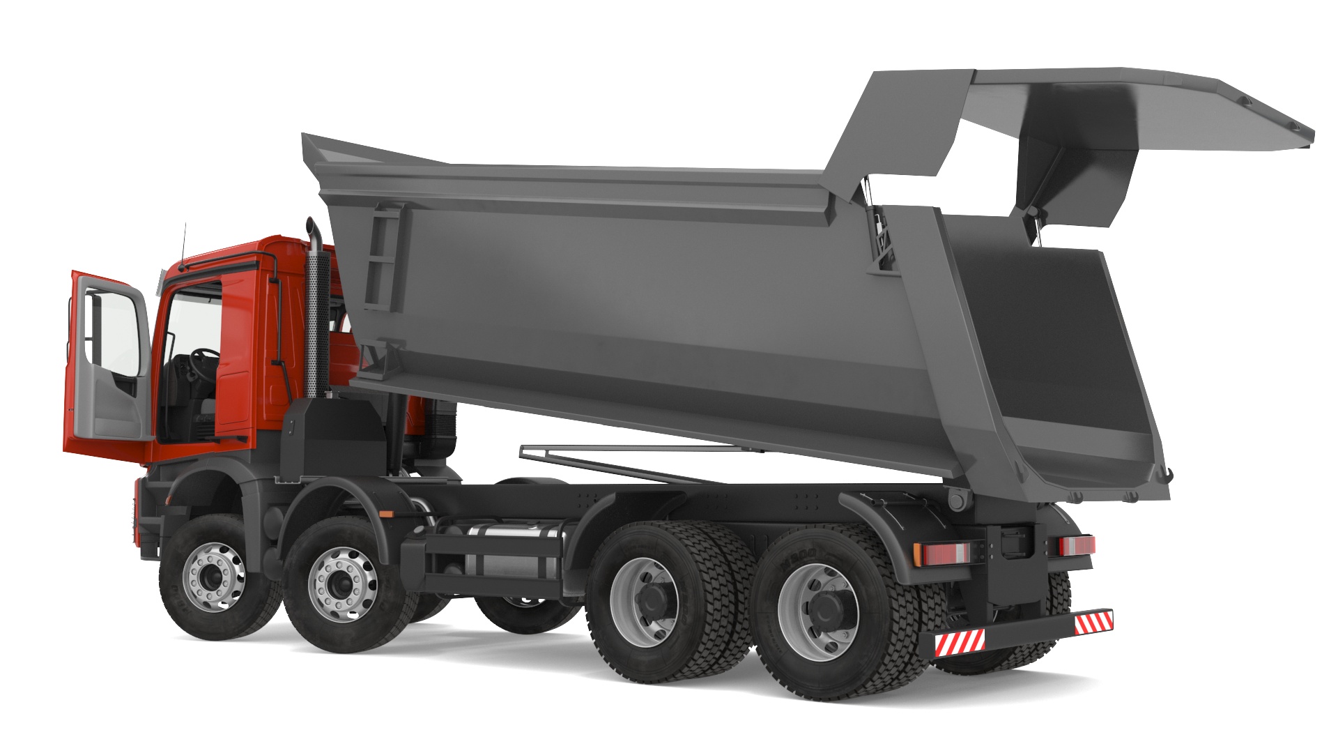 3D Road Milling Machine Loads Milled Asphalt into the Dump Truck Rigged model