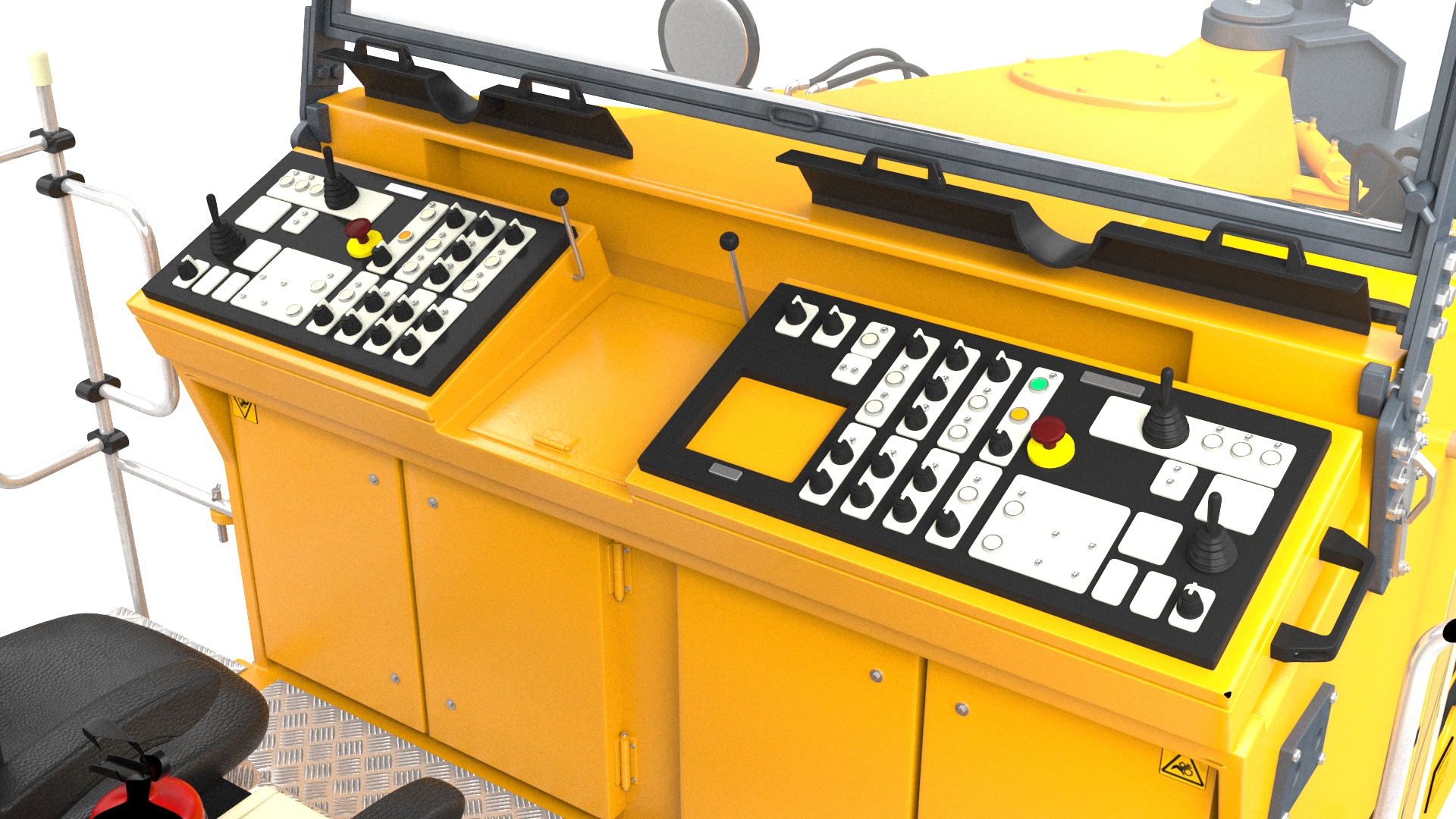 3D Road Milling Machine Loads Milled Asphalt into the Dump Truck Rigged model