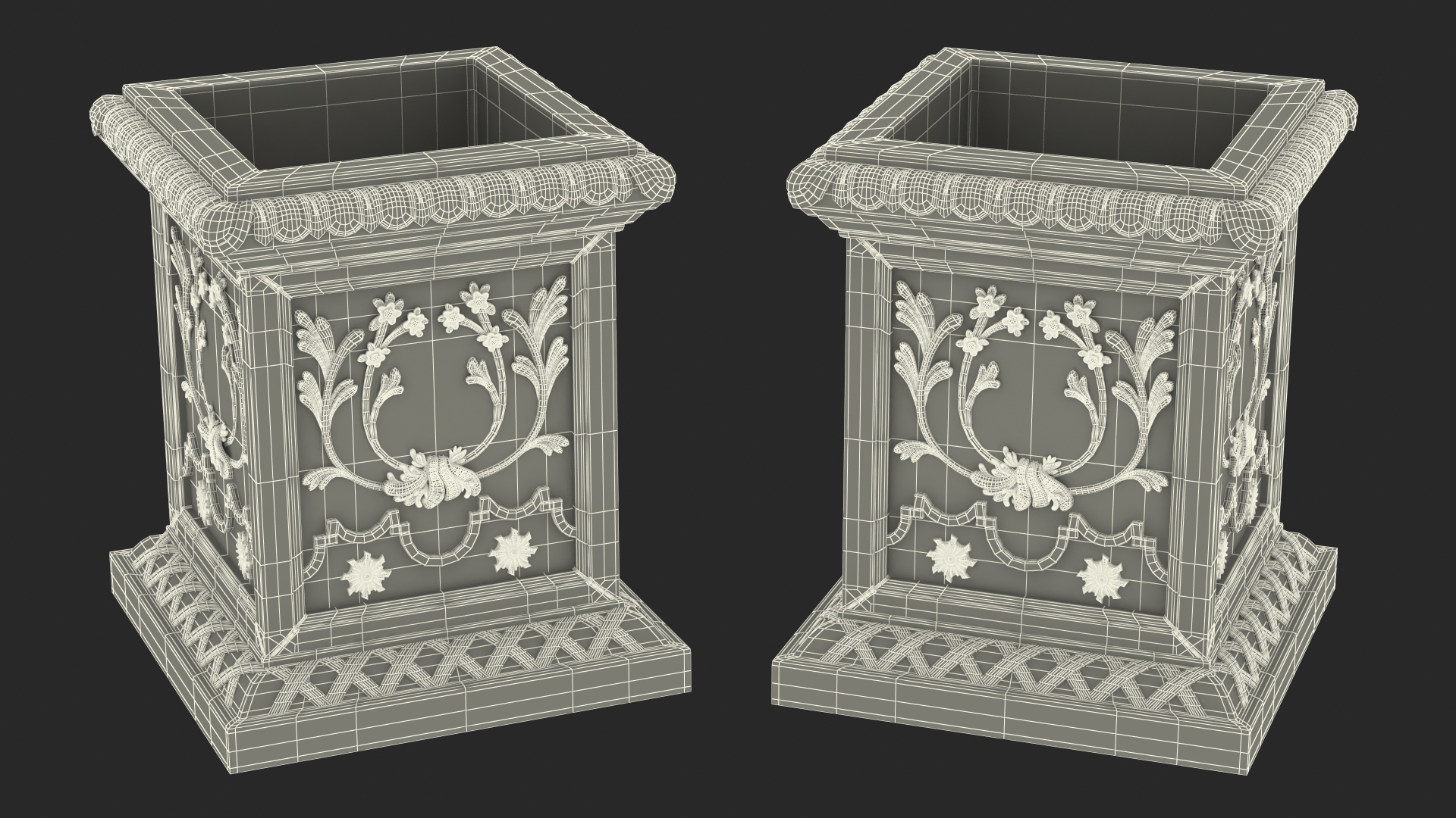 Provence Planter Box h55 3D model
