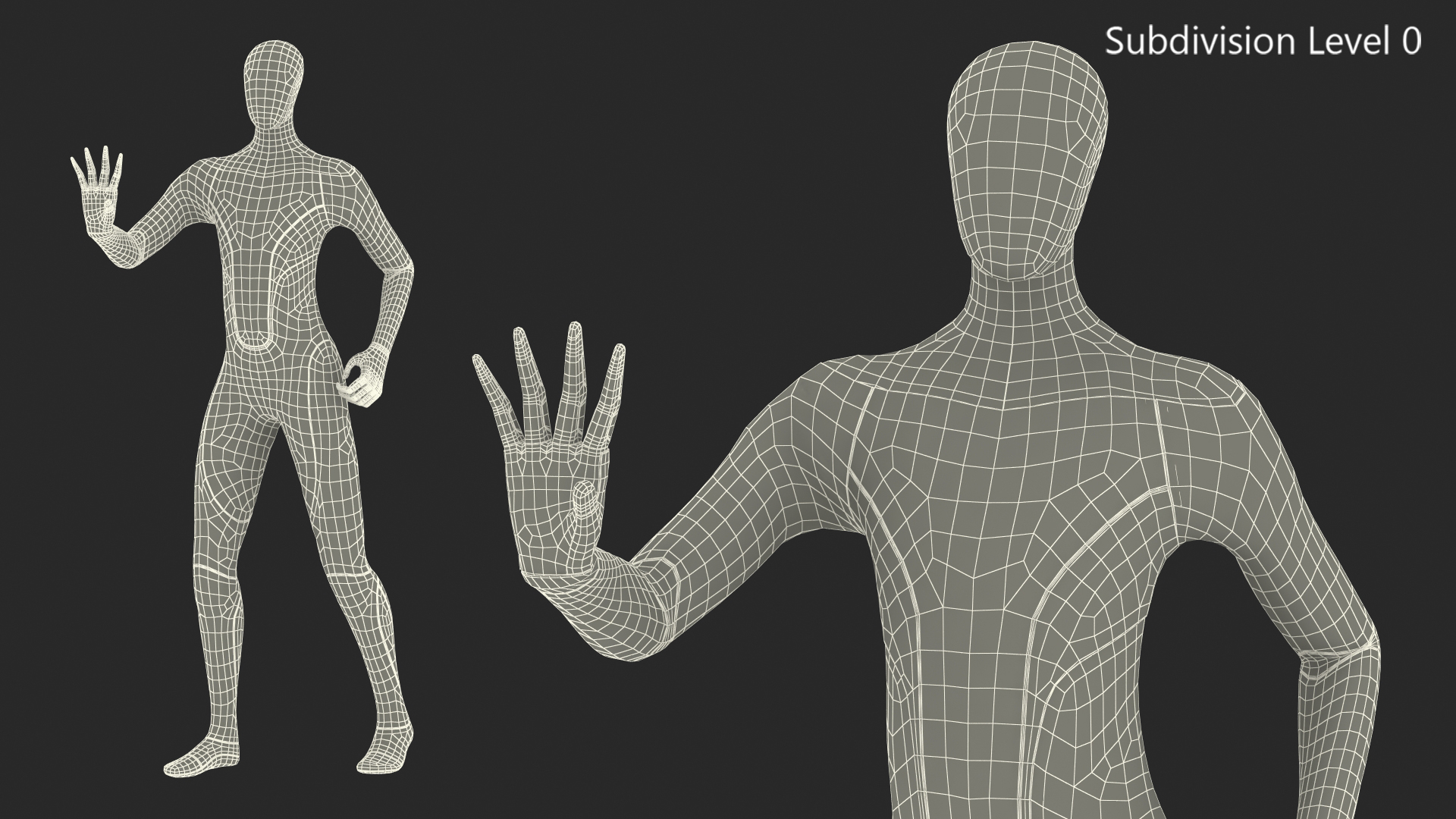 3D Robotic Humanoid Rigged model