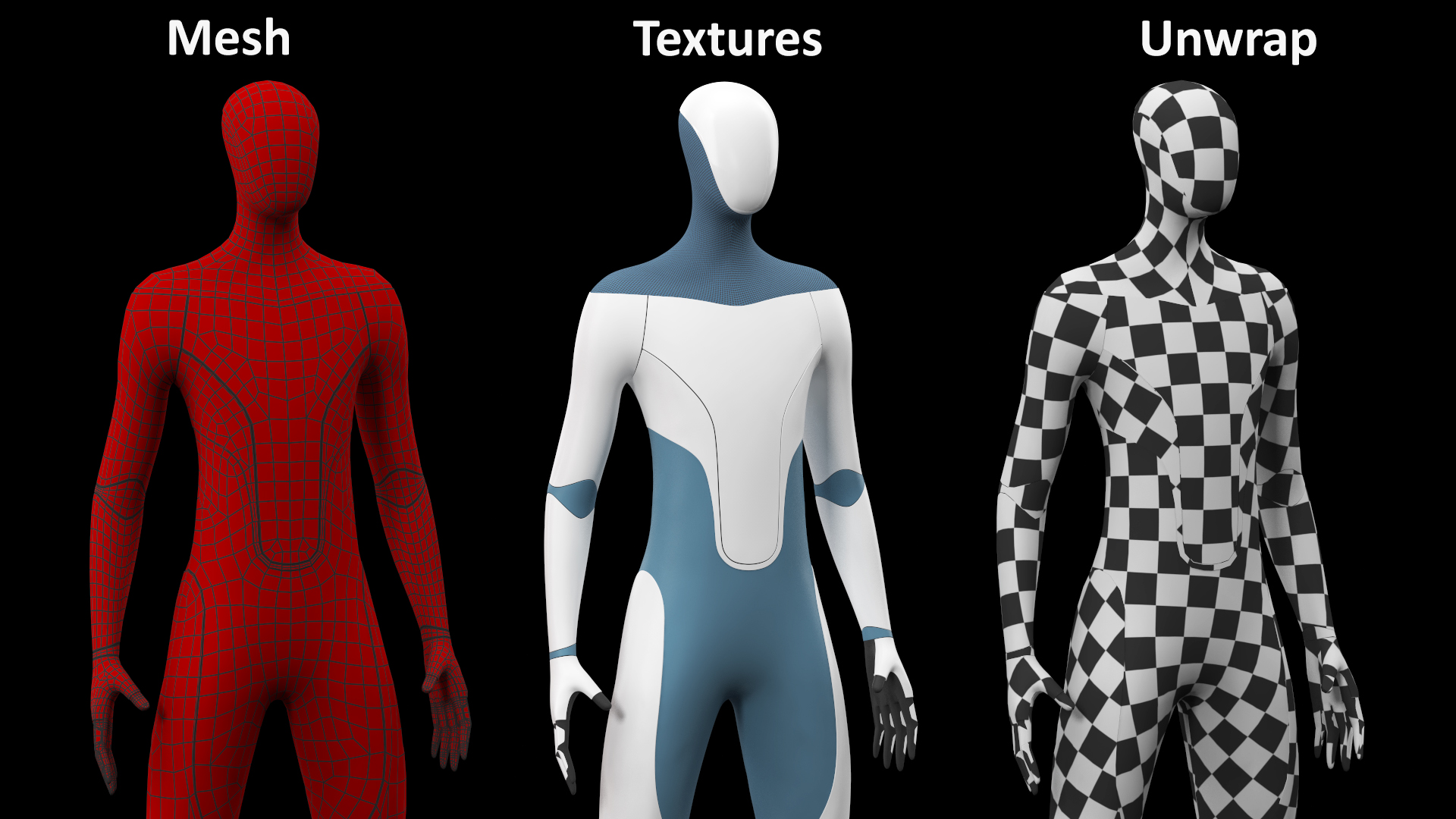 3D Robotic Humanoid Rigged model
