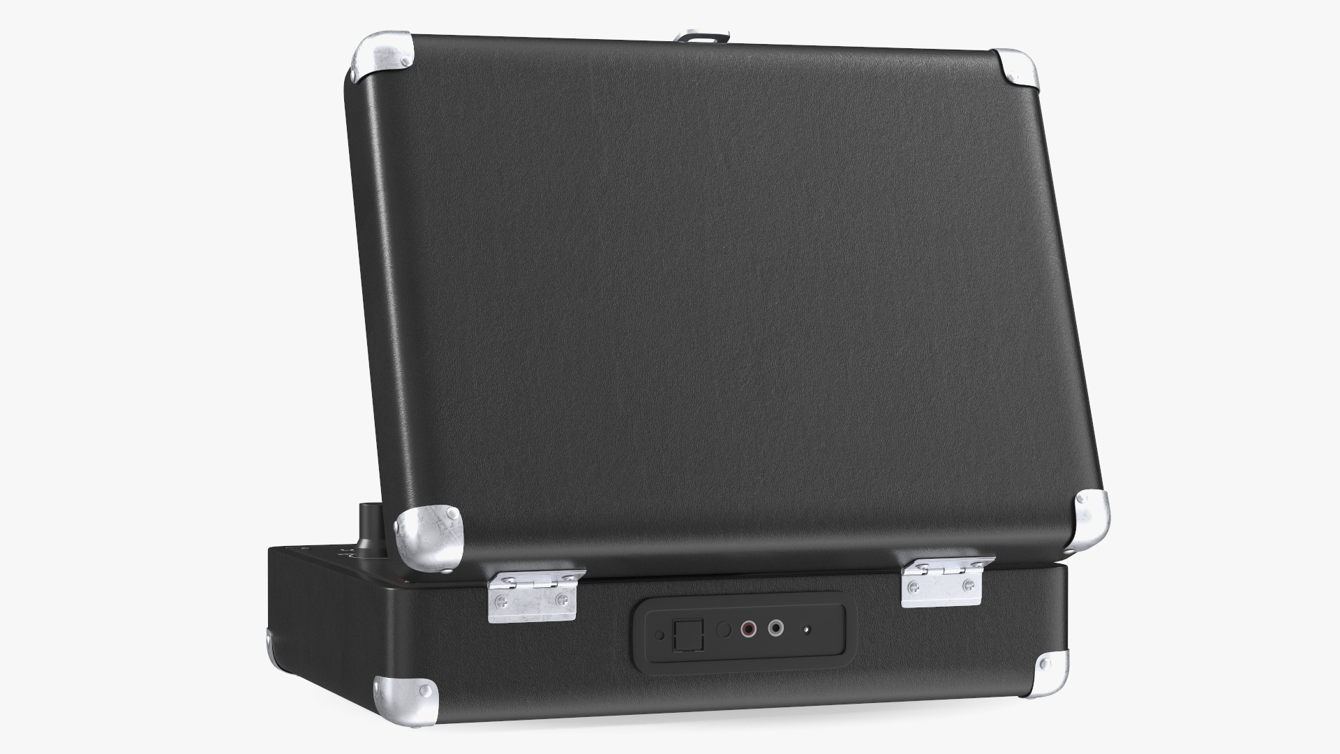3D Retro Vinyl Record Player Black