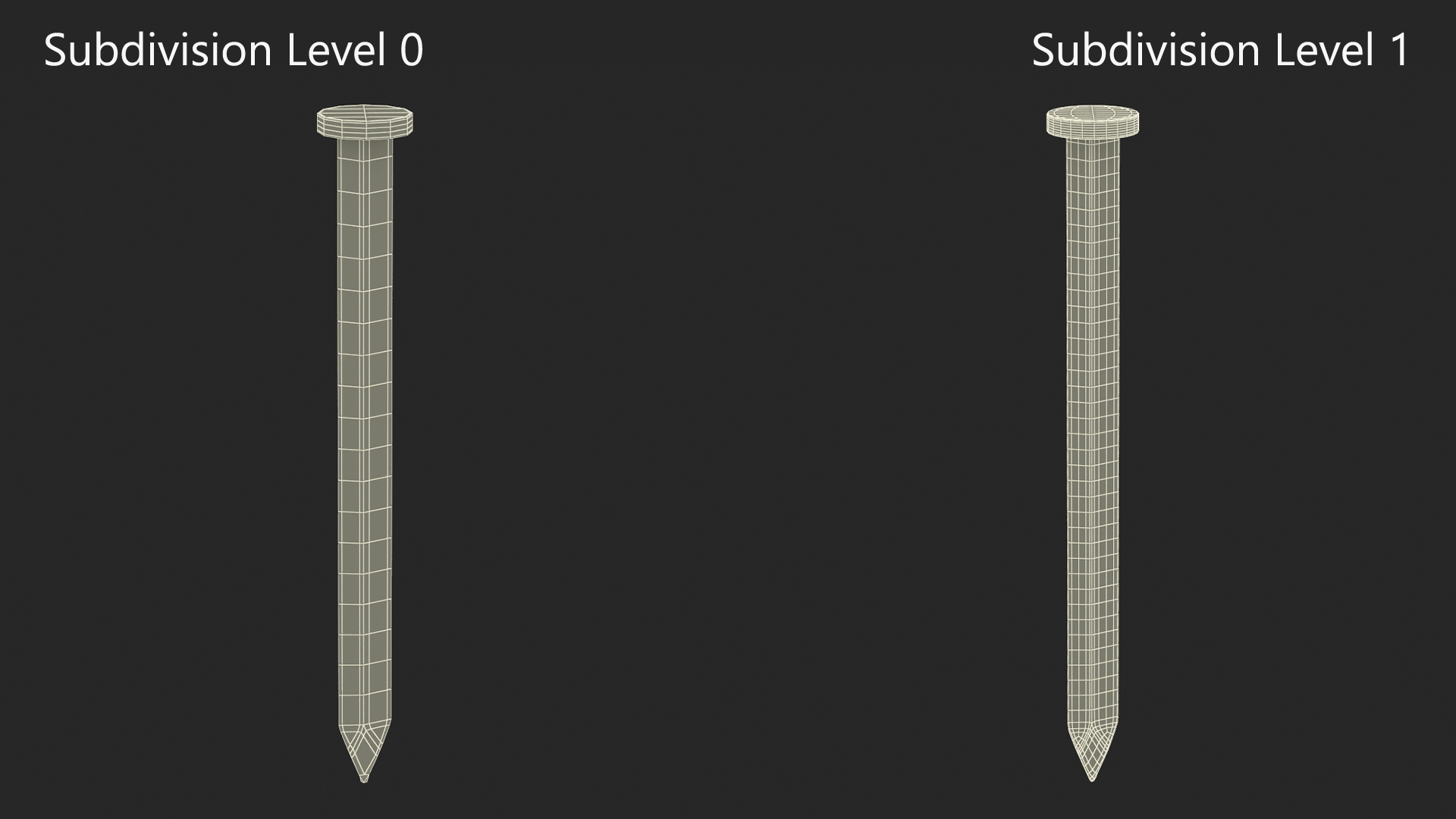 3D model Trim Nails