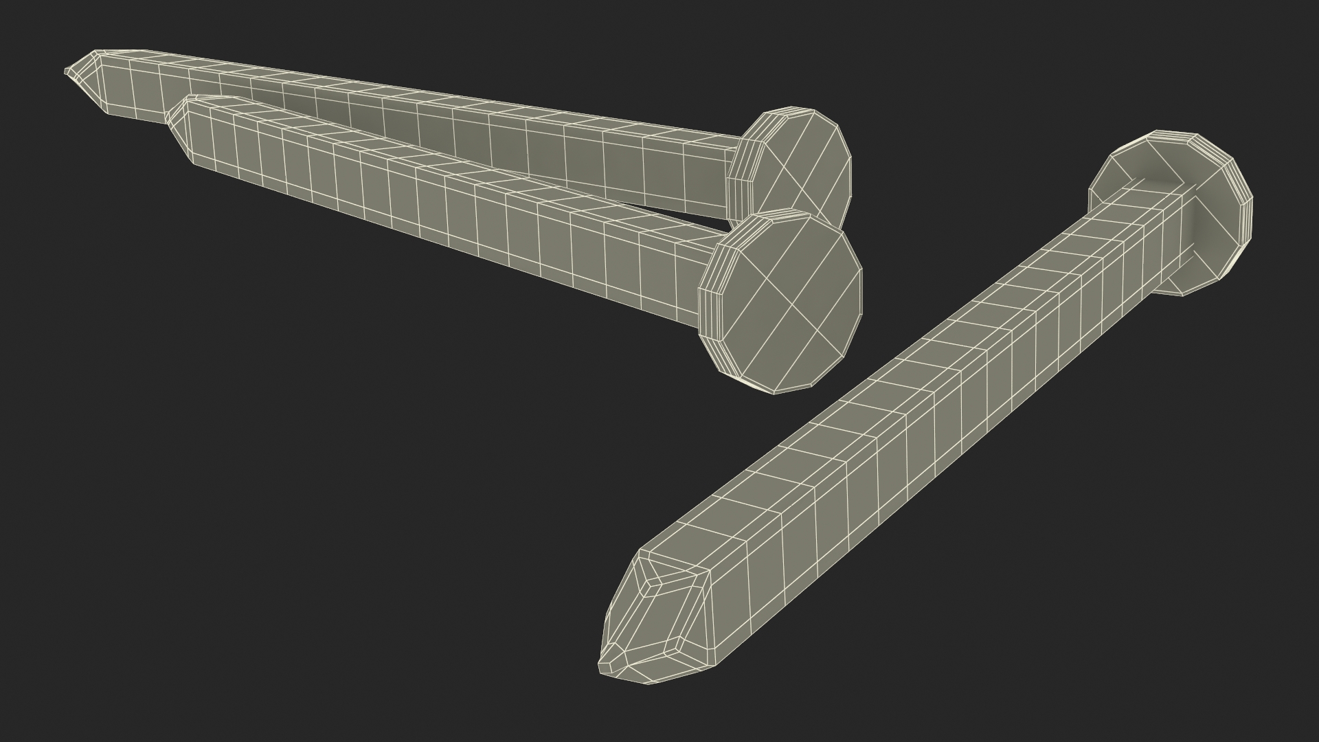 3D model Trim Nails