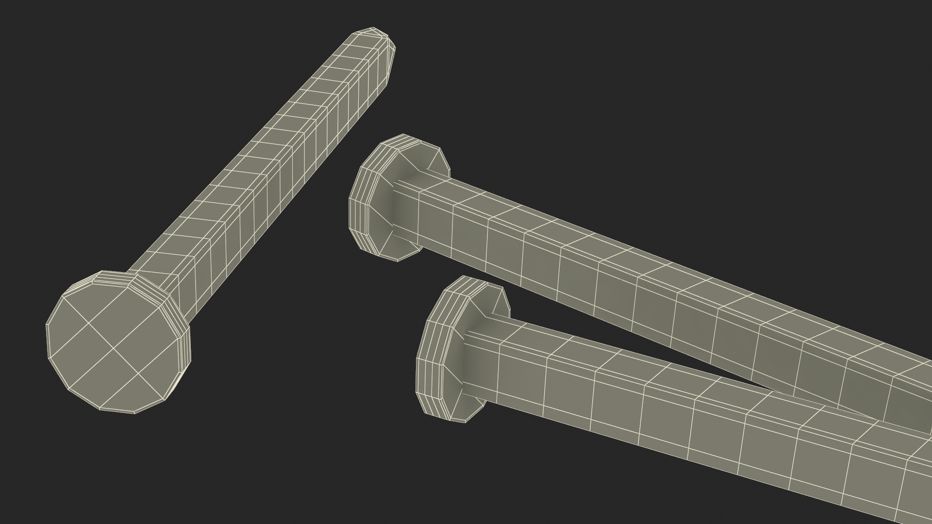 3D model Trim Nails