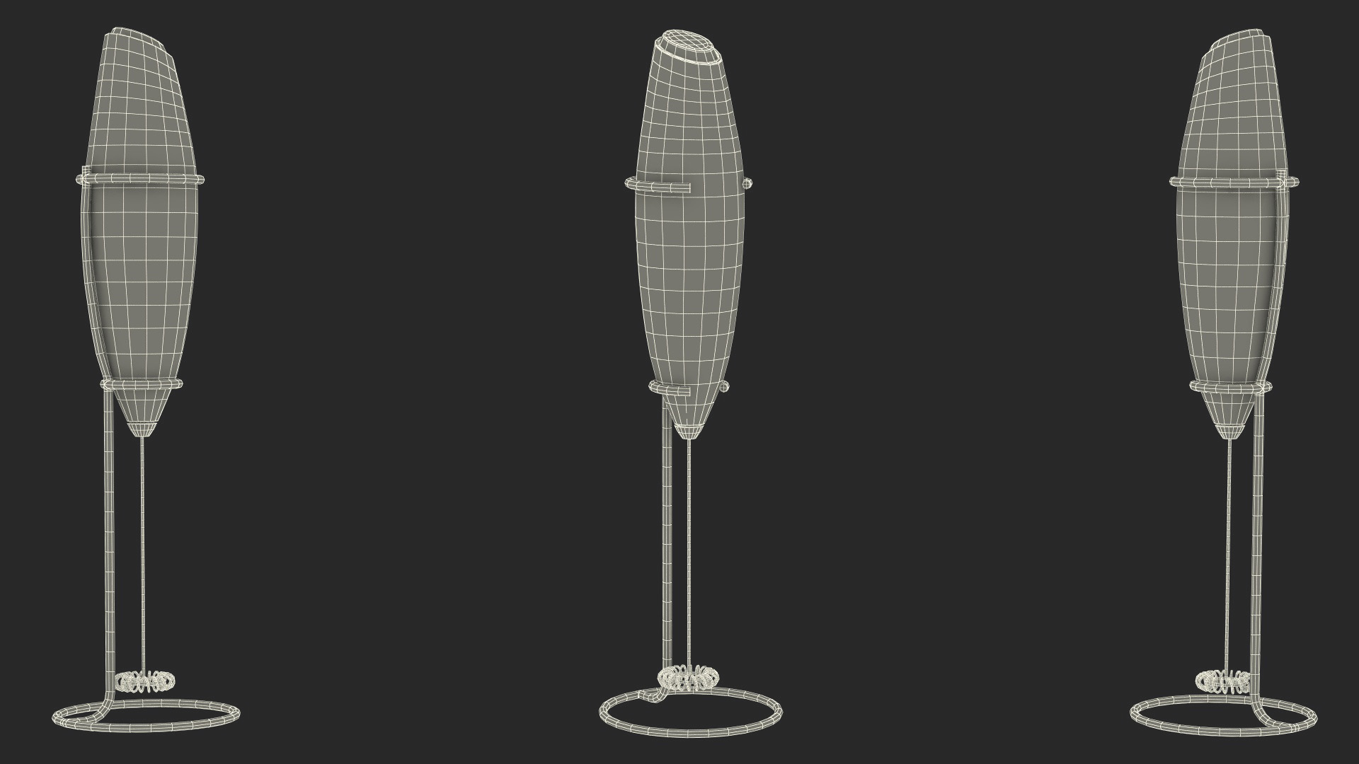 3D Electric Coffee Frother Zulay Grey with Holder