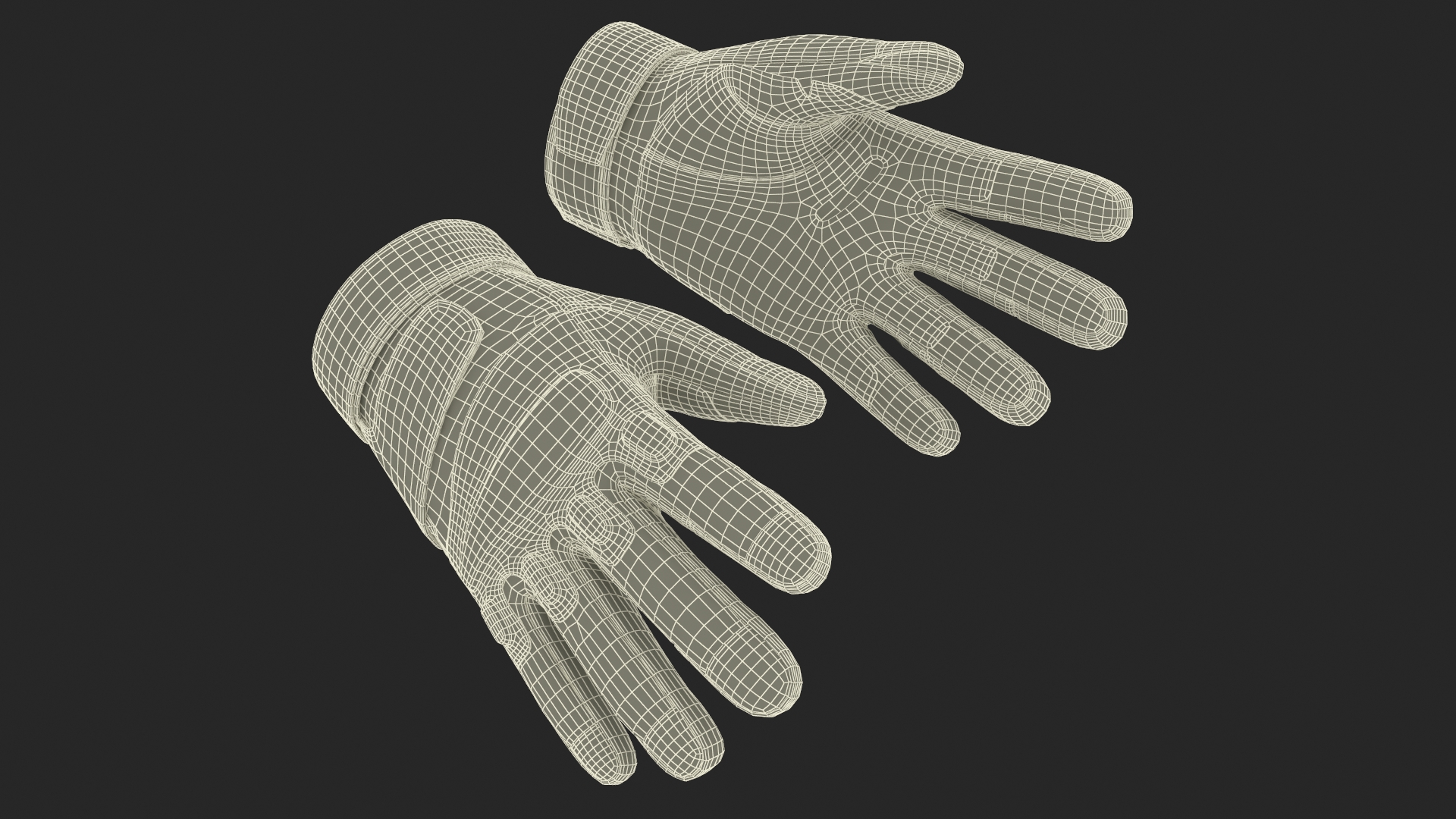 3D model Tactical Gloves Pair