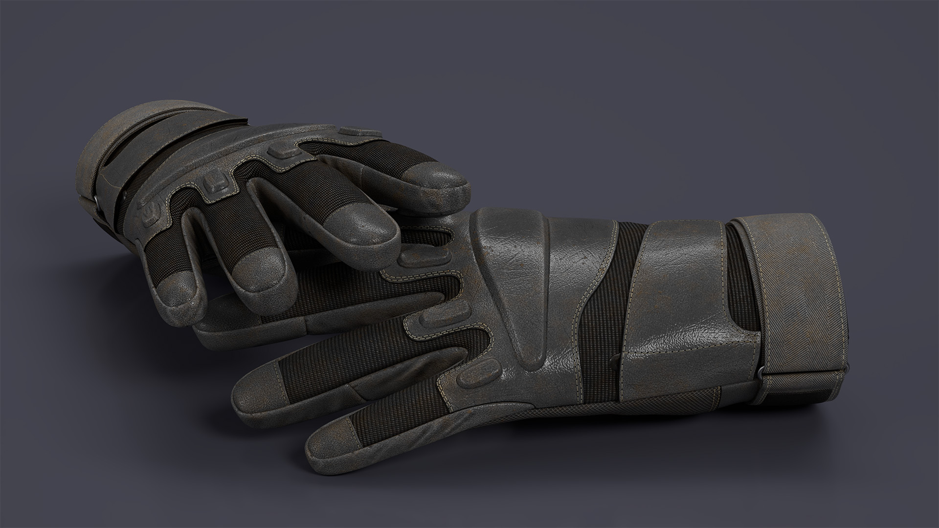 3D model Tactical Gloves Pair