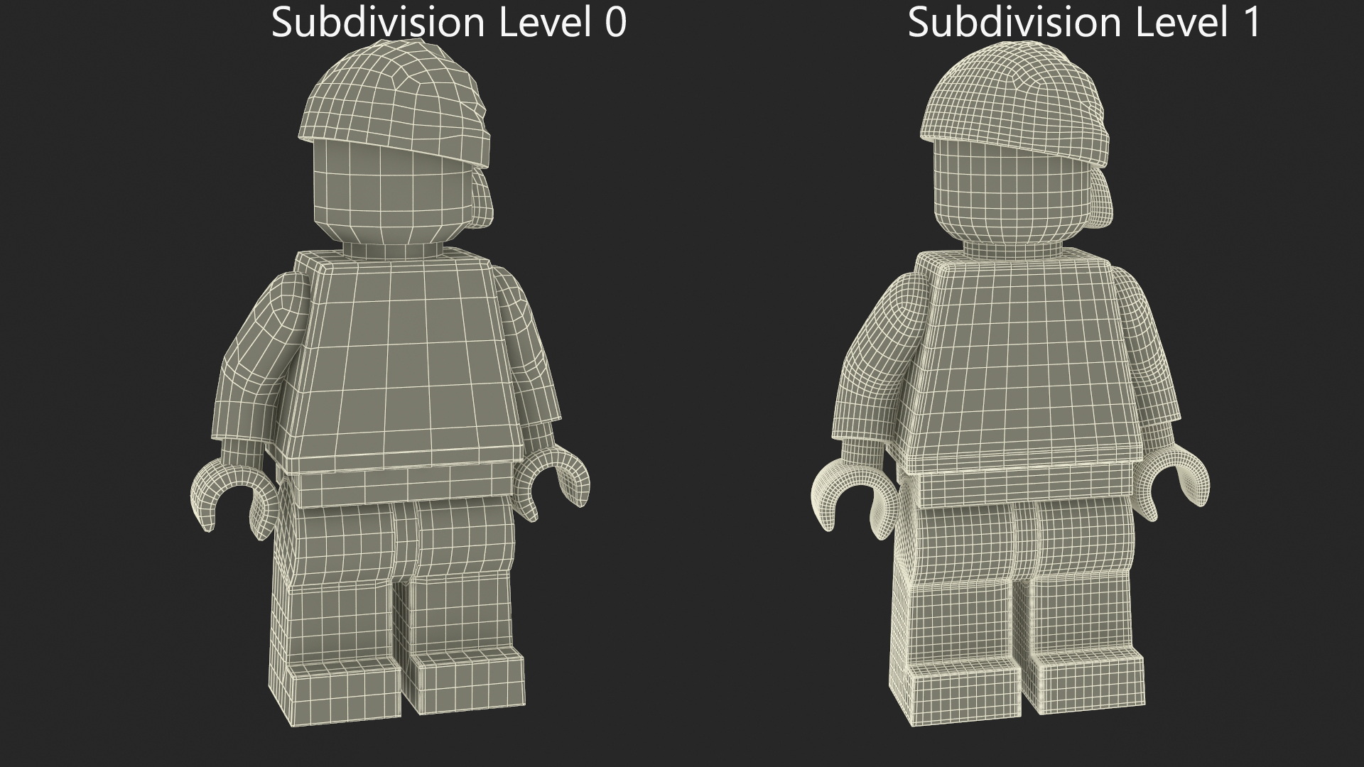Minifigure LEGO Pirate Rigged 3D model