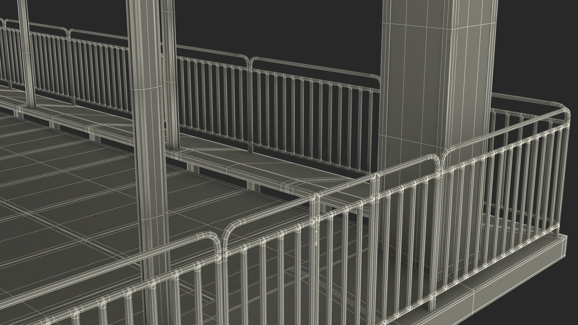 3D model Bumper Cars Pavilion Platform Empty