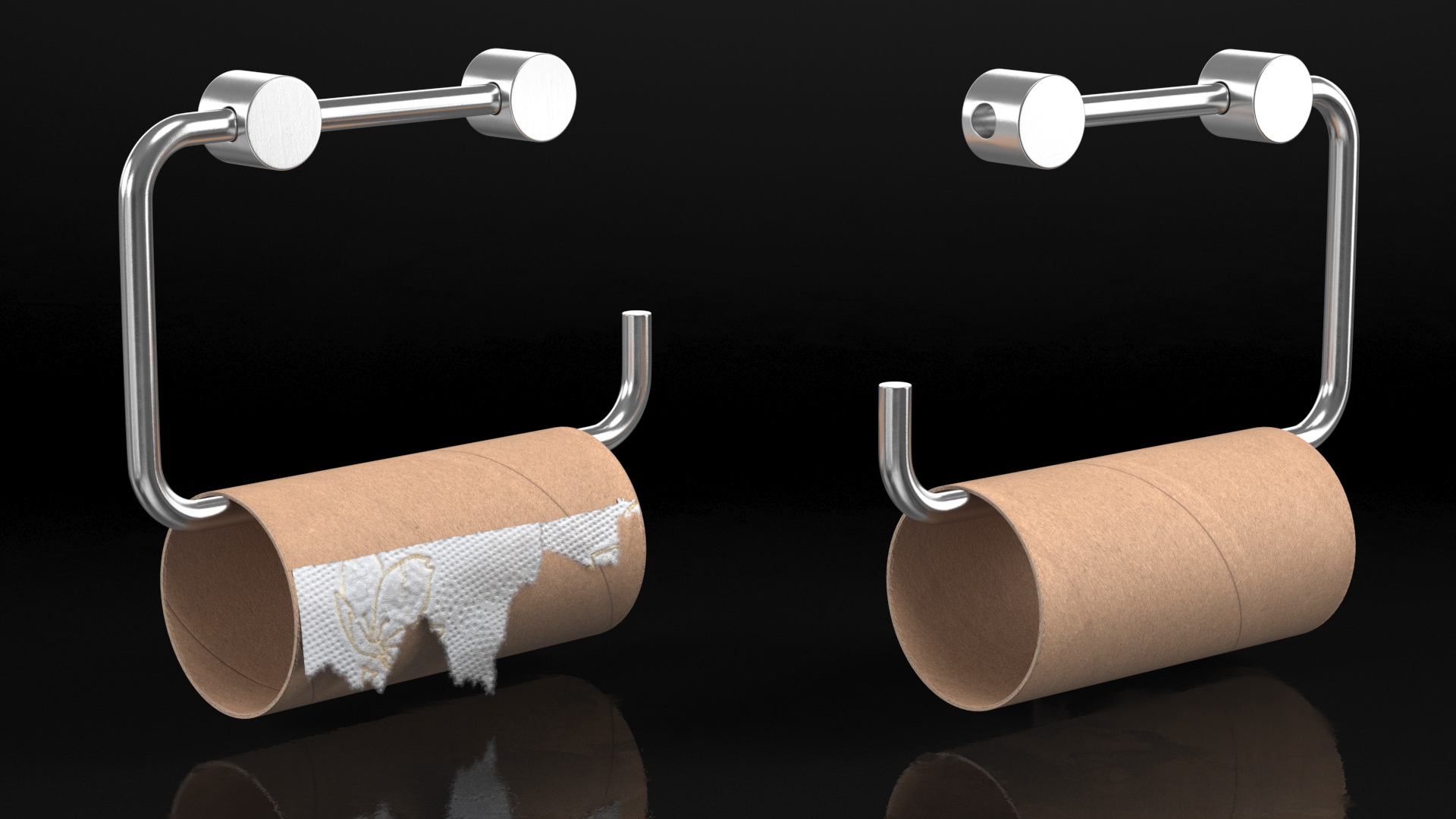 3D model Empty Toilet Paper Holder