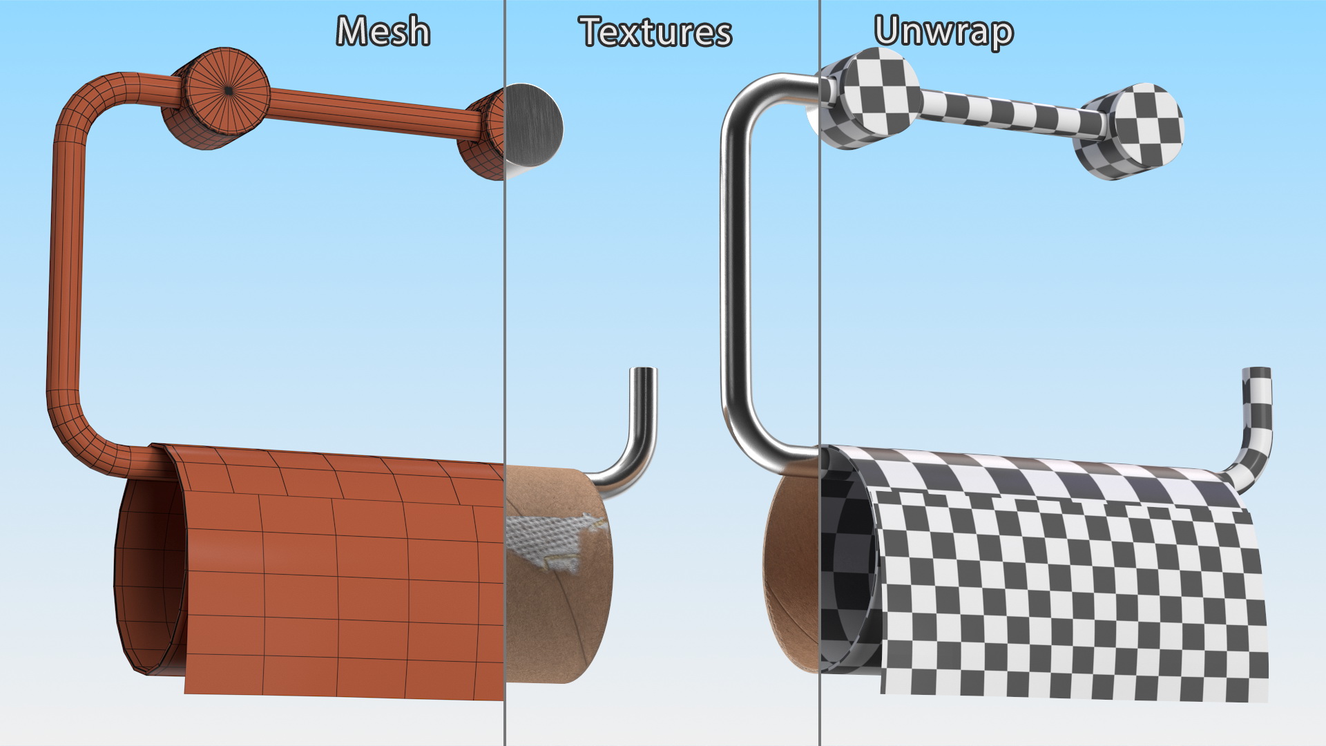 3D model Empty Toilet Paper Holder