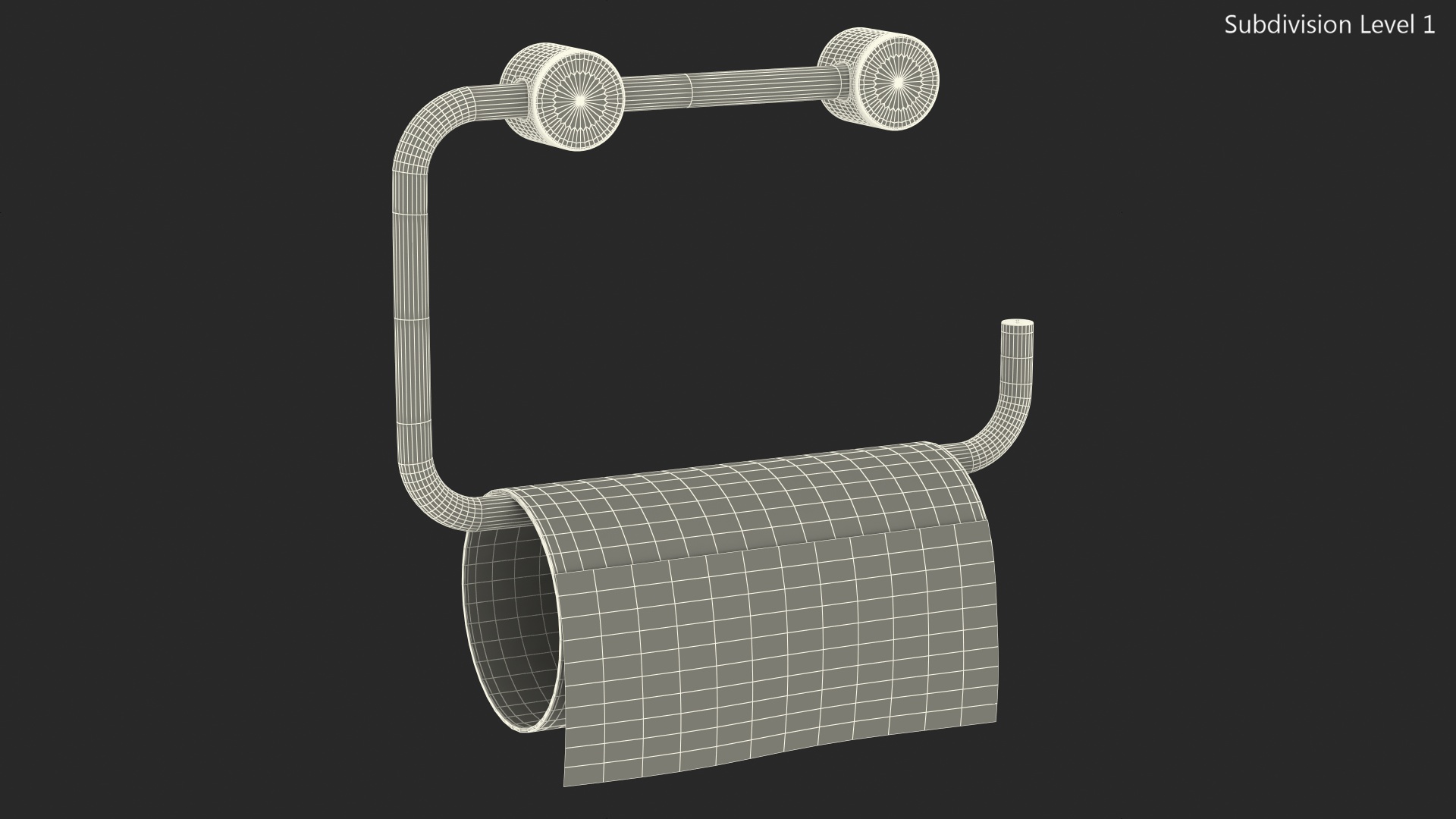 3D model Empty Toilet Paper Holder