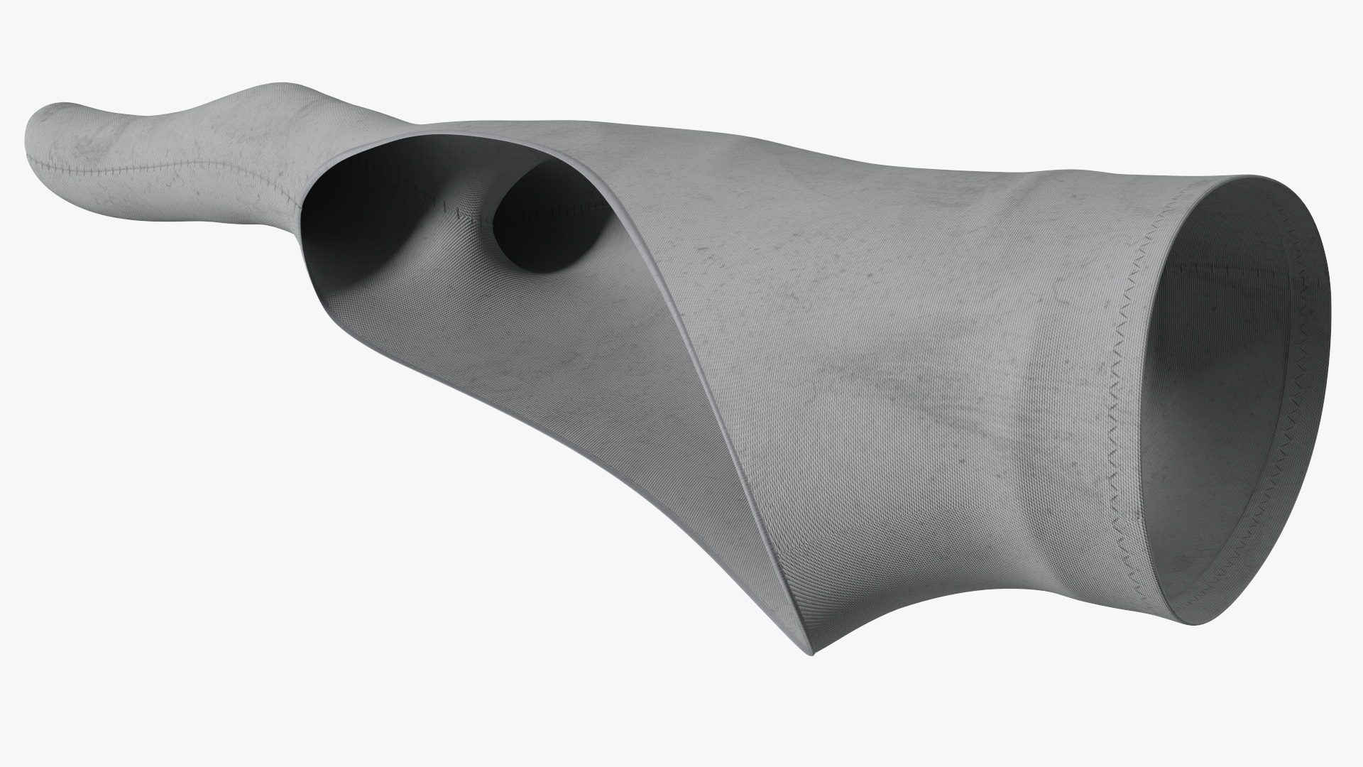 3D Grey Drawing Glove on Hand