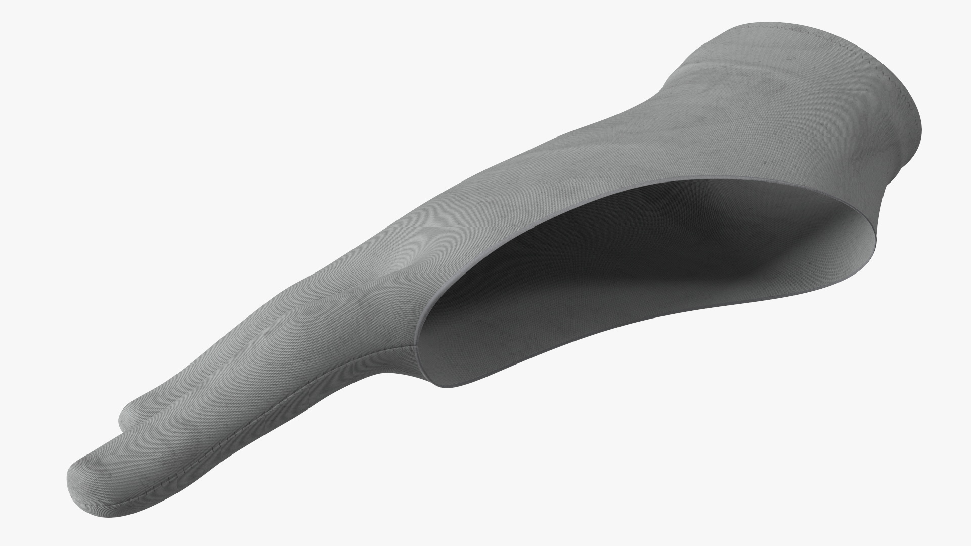 3D Grey Drawing Glove on Hand