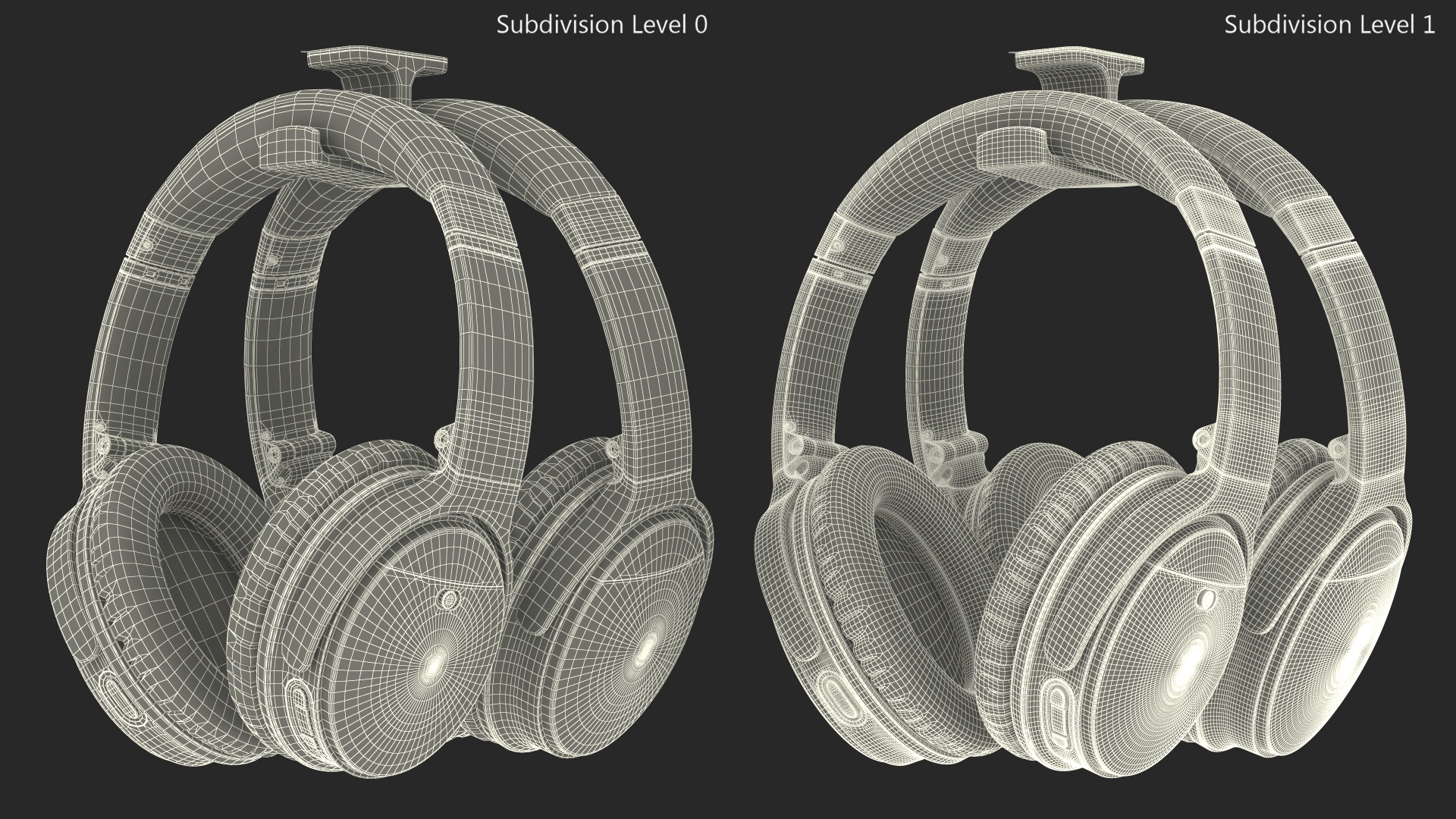 Headphones on Under-Desk Mount Holder 3D